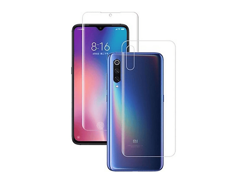 WINEX Xiaomi Mi 10 Lite Uyumlu Ön-Arka Darbe Emici HD Kaplama Ekran Koruyucu