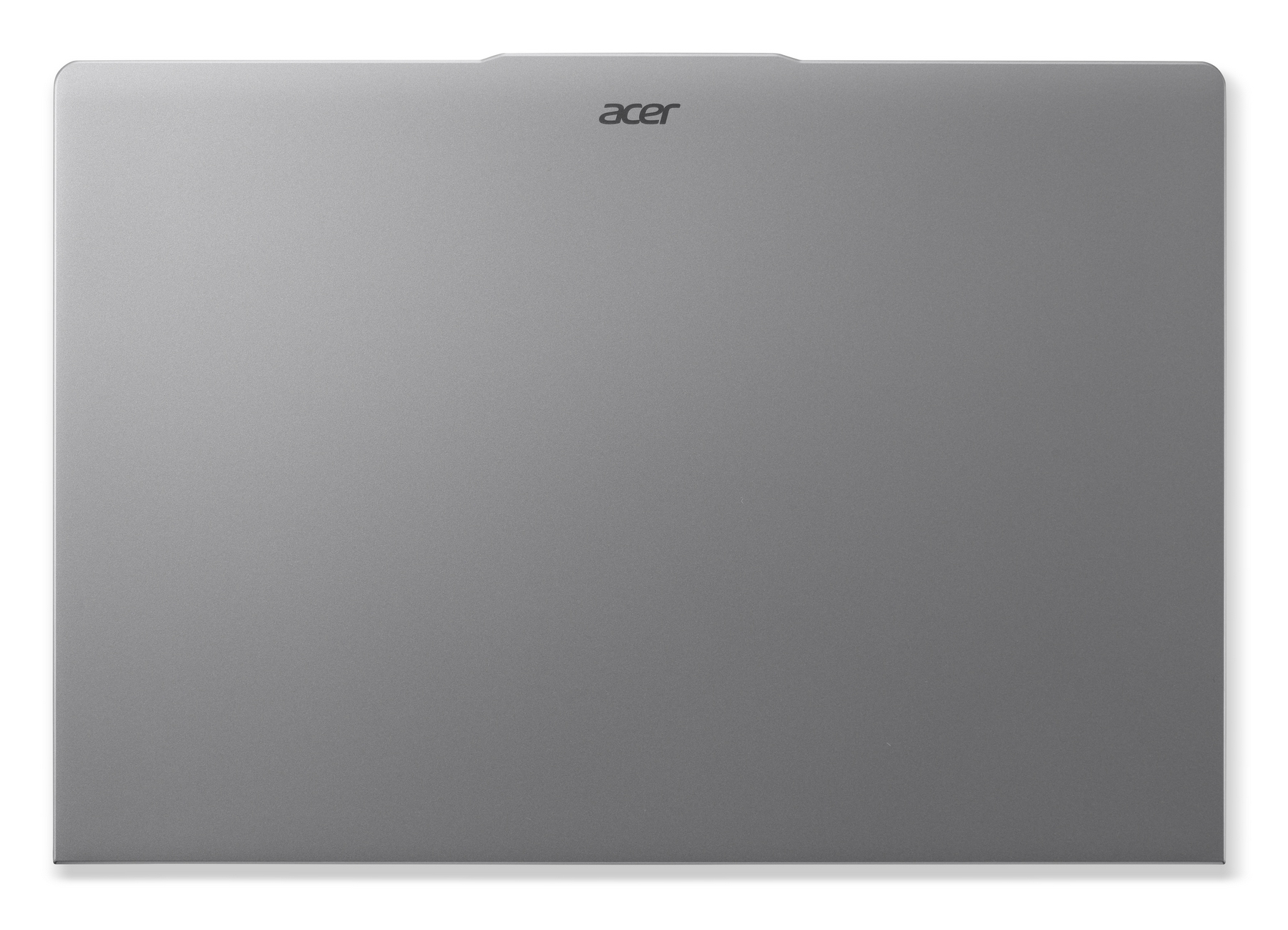 Retro di un laptop argento con logo Acer.