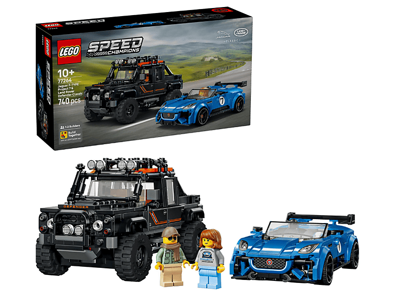 LEGO Speed Champions Jaguar Project 7 ve Land Rover Defender 77264