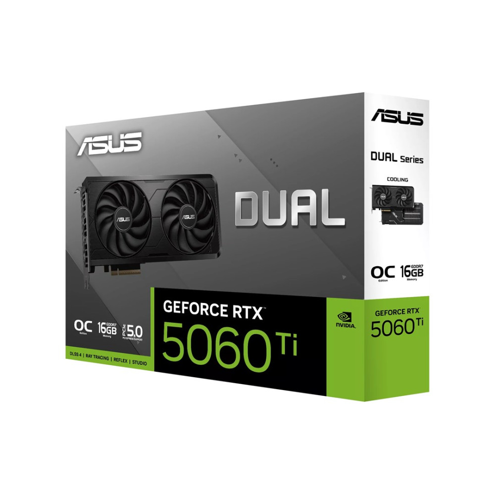 Karta graficzna ASUS GEFORCE RTX 5060 Ti z 16GB pamięci GDDR7.