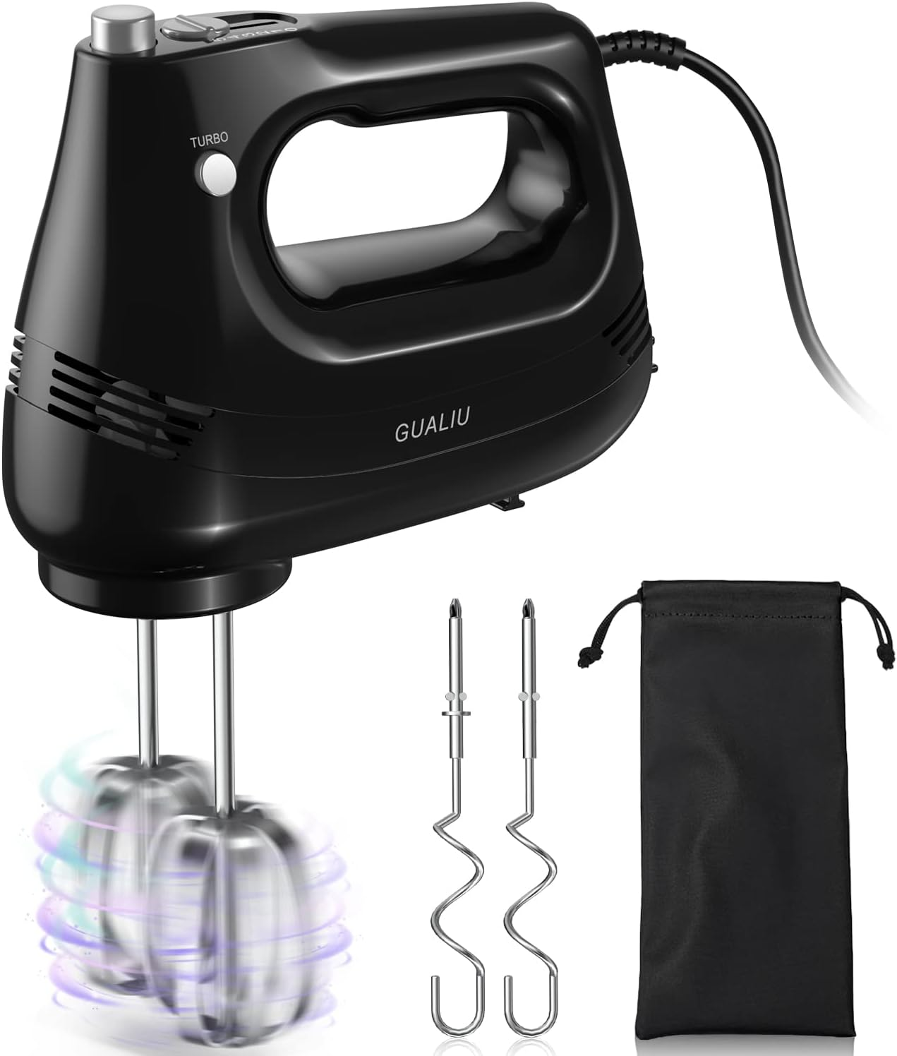 KOVENA 300W Leise 5 Stufen Turbo Handmixer Multicolor (300 Watt)