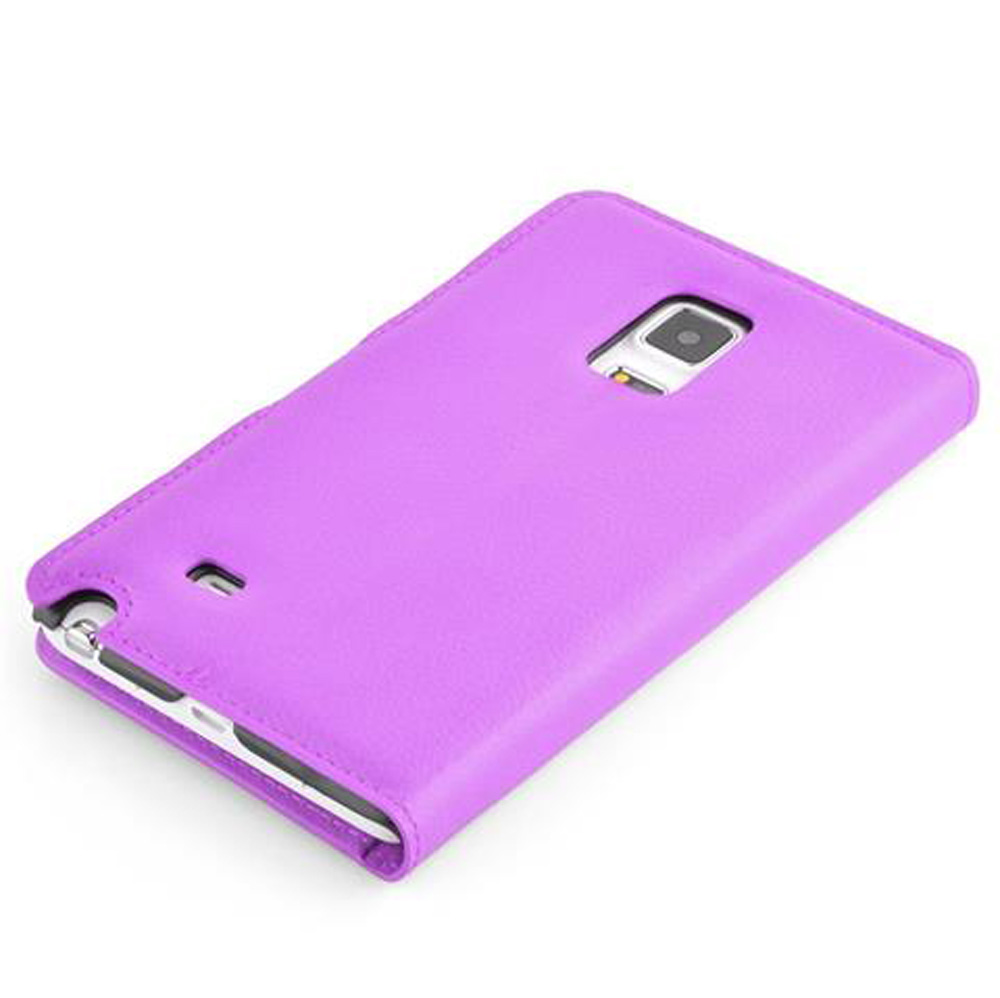 Custodia viola per telefono con ritaglio fotocamera.