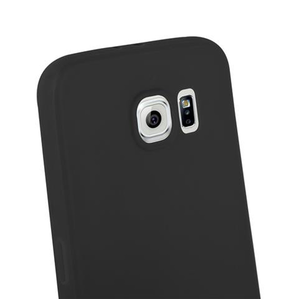 Retro di uno smartphone nero con fotocamera e flash visibili.