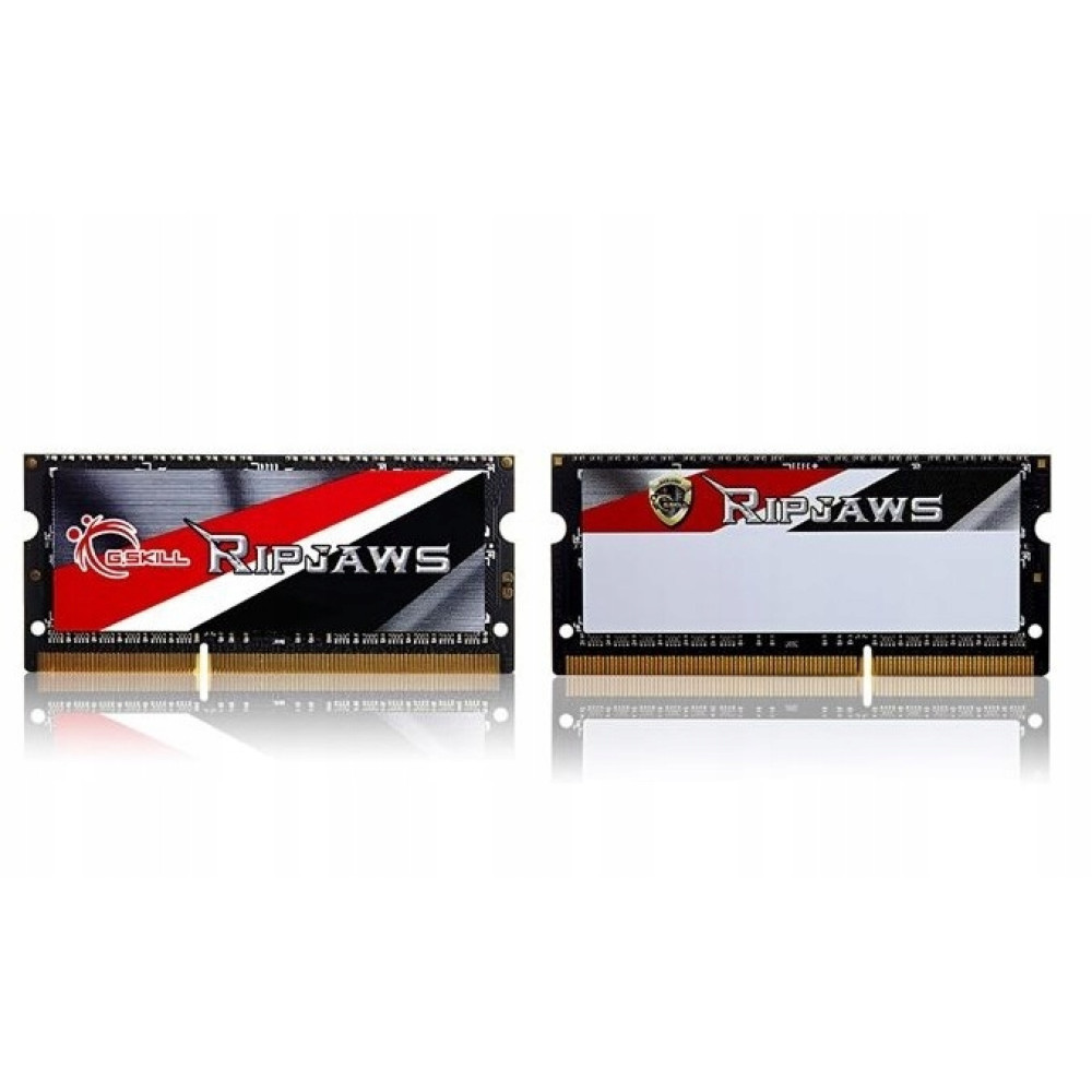 Zwei G.Skill Ripjaws RAM-Module nebeneinander auf weißem Hintergrund.