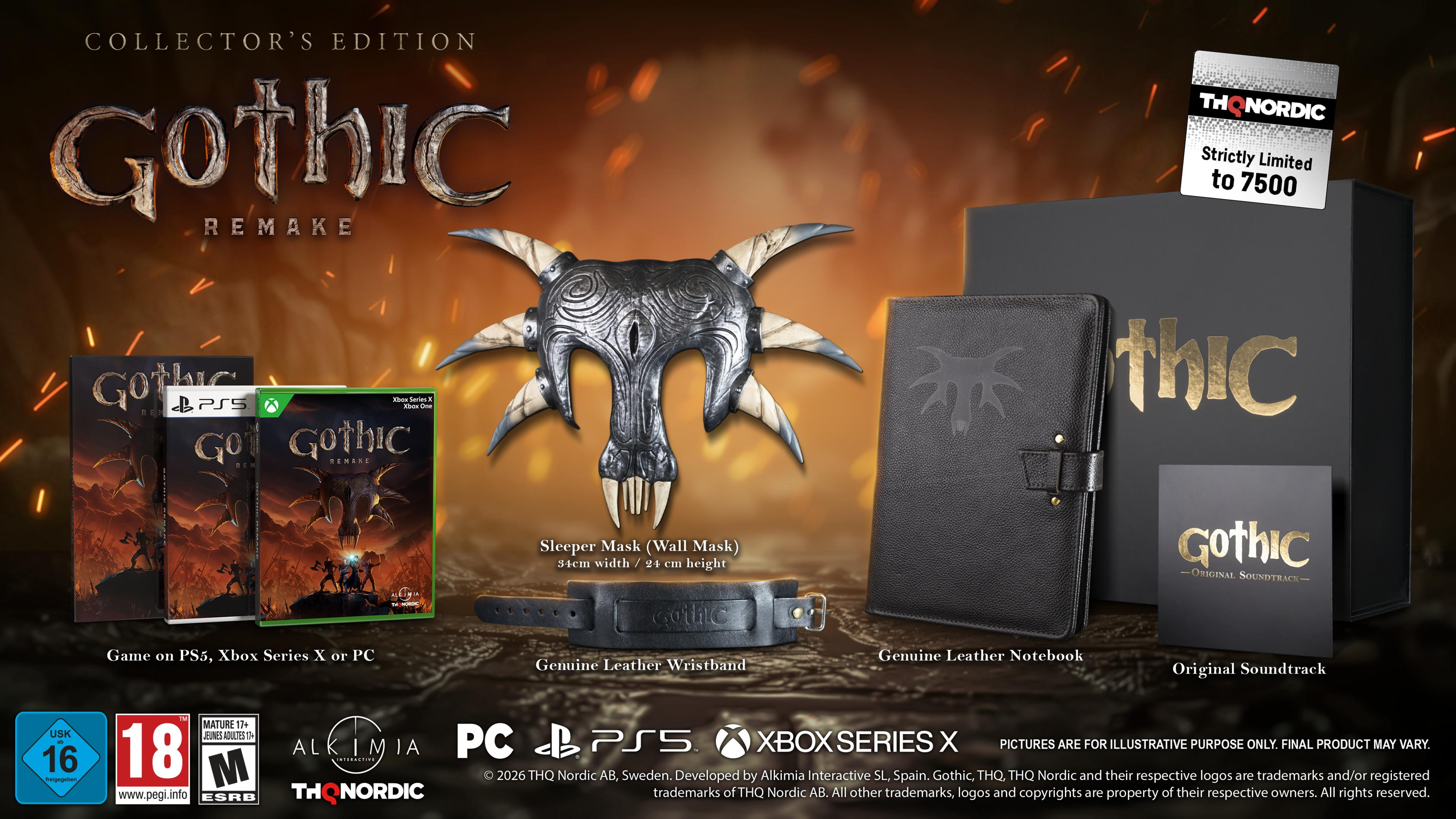 Édition Collector : Gothic Remake avec masque, bracelet, carnet, bande originale.