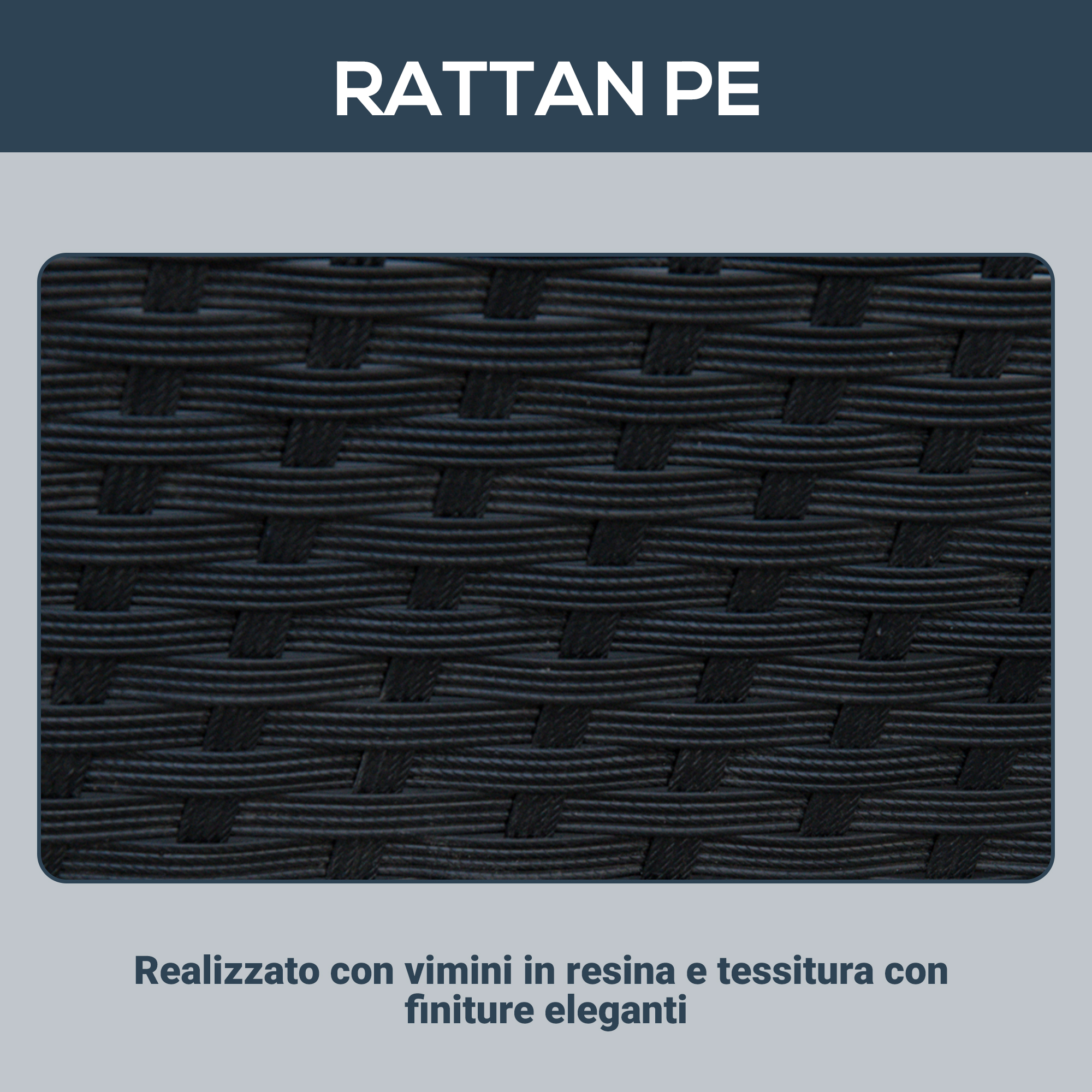 Primo piano di intreccio in rattan nero con motivo tessuto dettagliato.