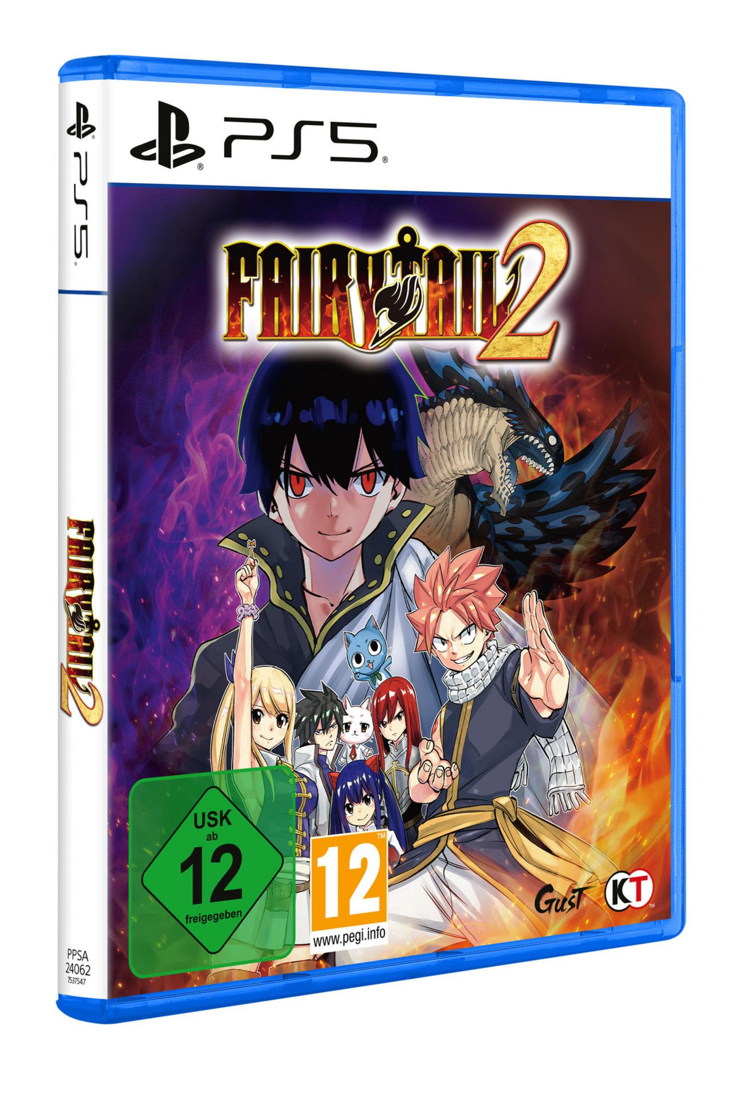 PS5-Spielcover mit Anime-Charakteren, einem Drachen und USK-12-Siegel.