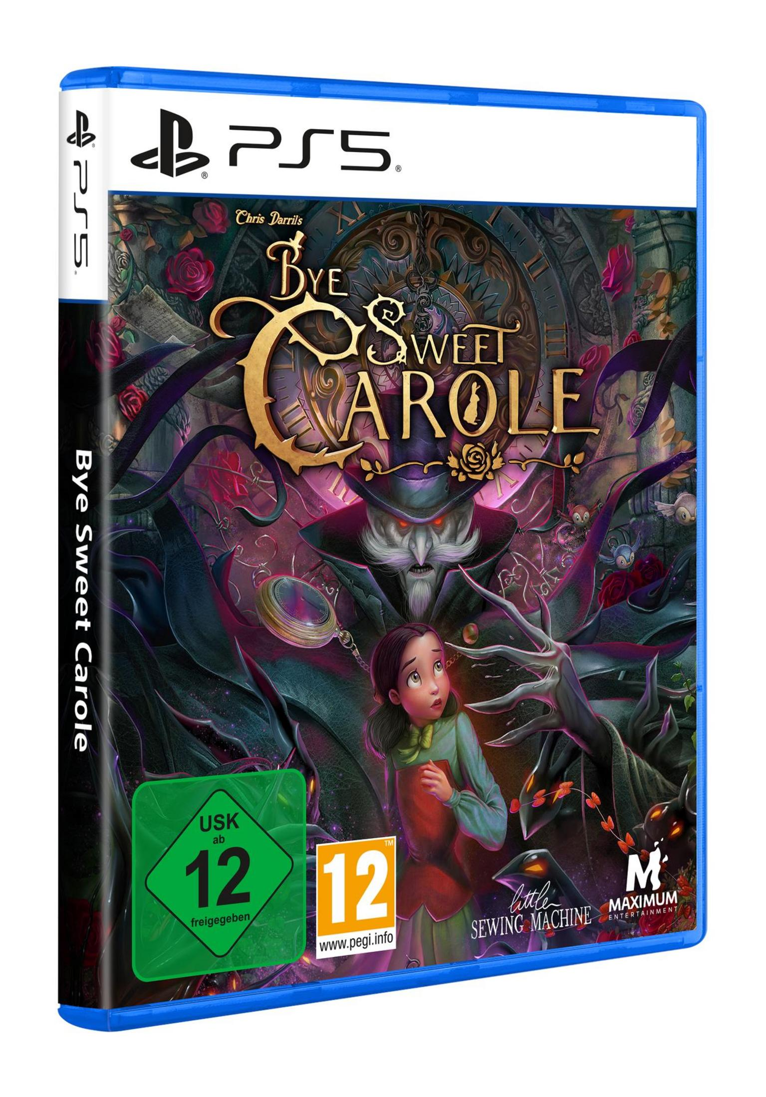 Copertina gioco PS5 con ragazza, orologiaio e motivi oscuri. USK 12.