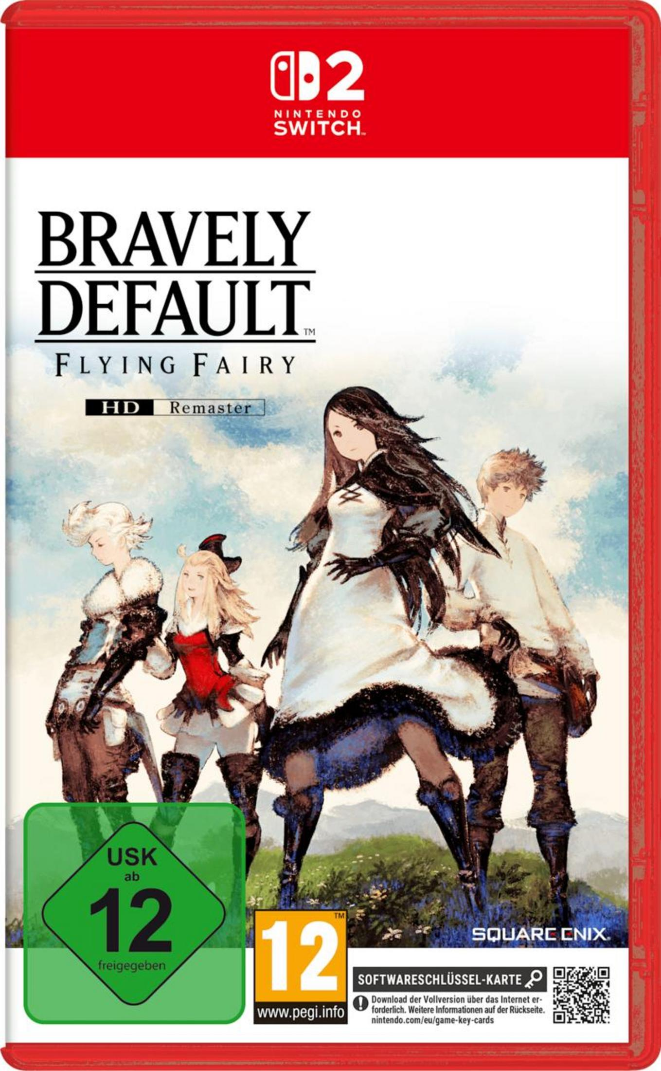 Copertina del gioco Bravely Default 2 per Nintendo Switch con quattro personaggi.
