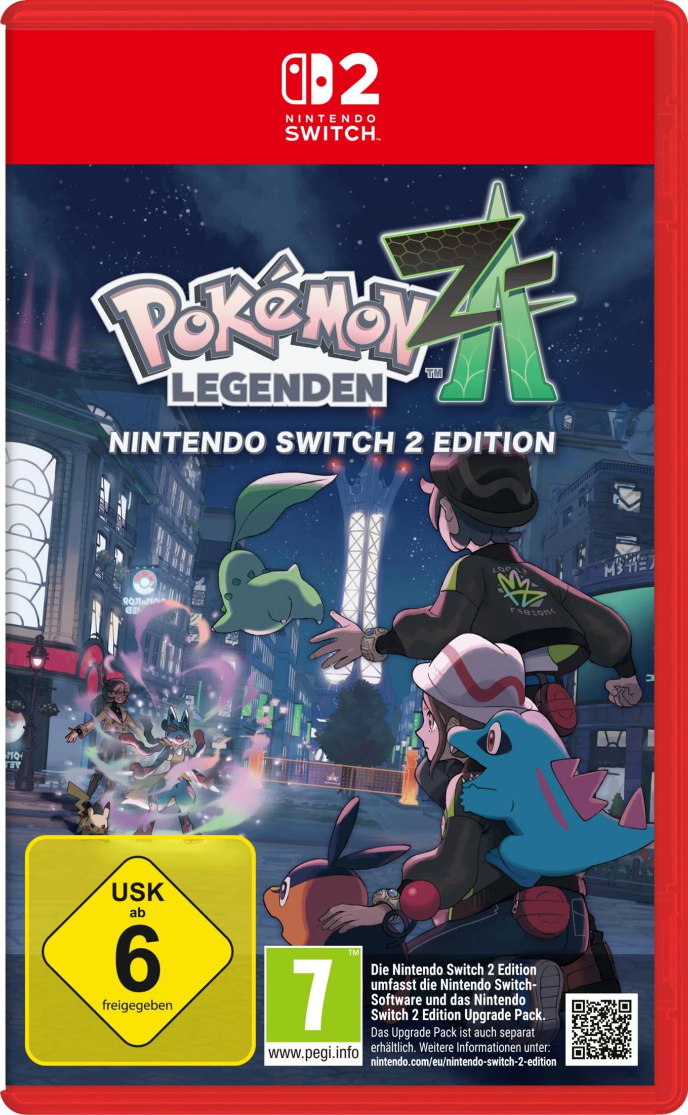Pokémon Leggende Z-A per Nintendo Switch 2 Edition con personaggi e Pokémon.