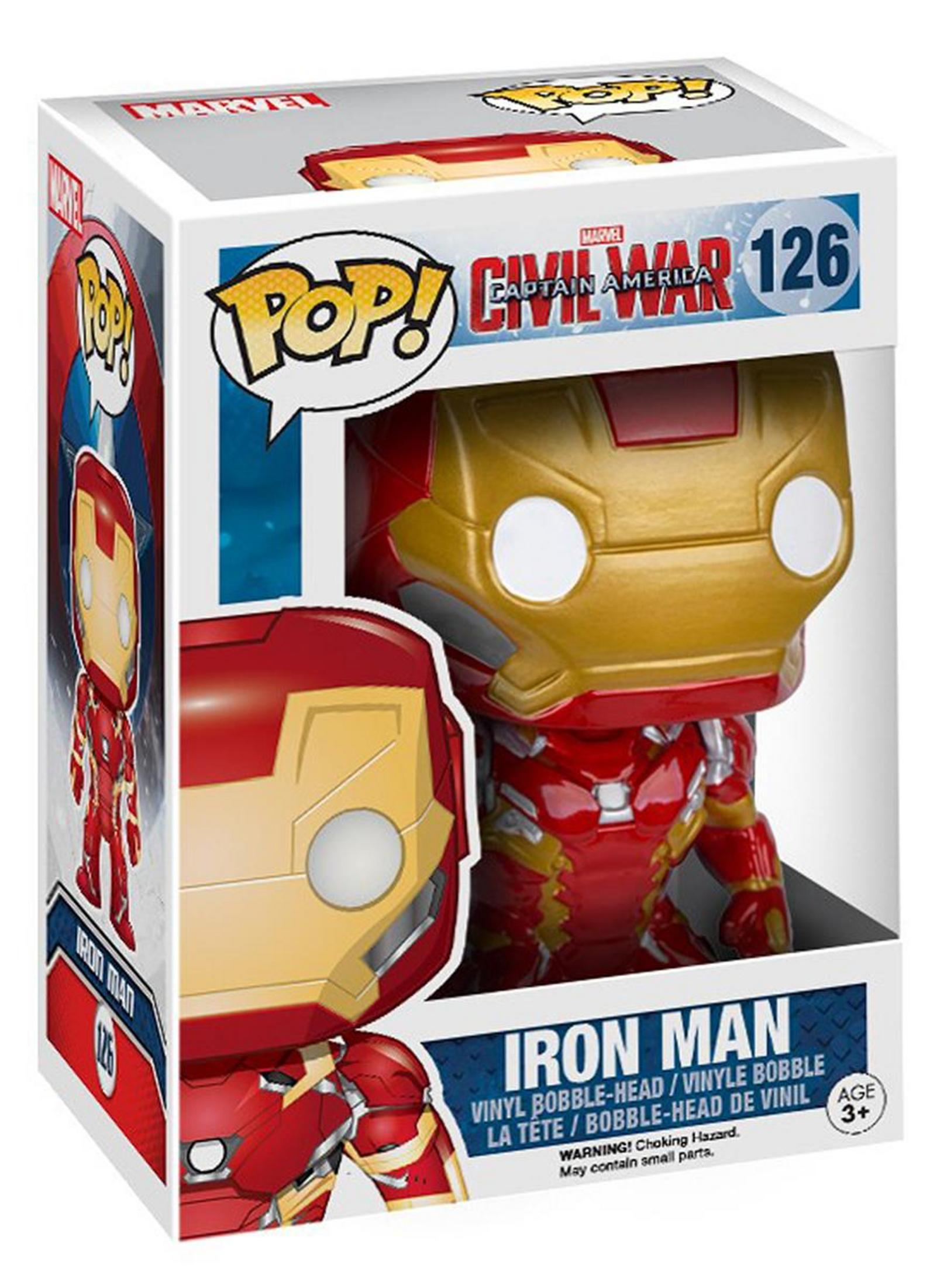 Funko Pop! Capitán América: Civil War Iron Man Vinyl Bobble-Head.