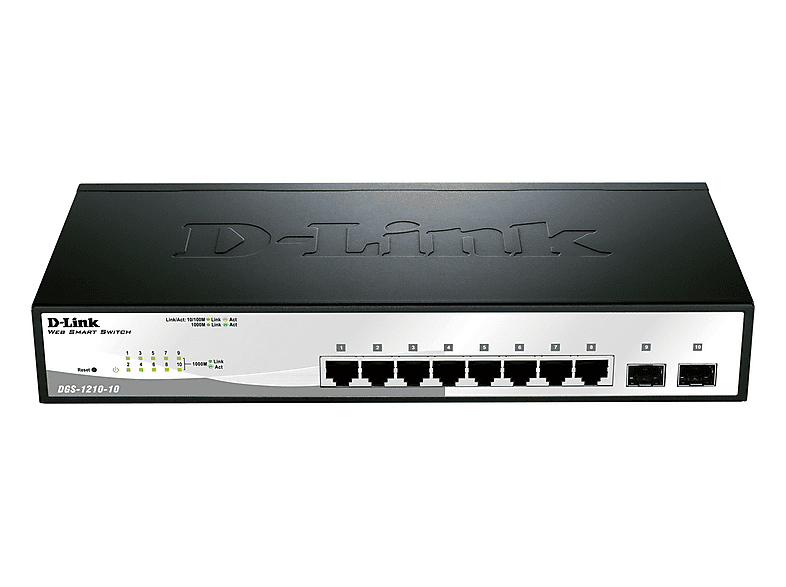 D-LINK DGS-1210-10 10-PORT LAYER2 SMART MANAGED G.SWITCH Gigabit ...