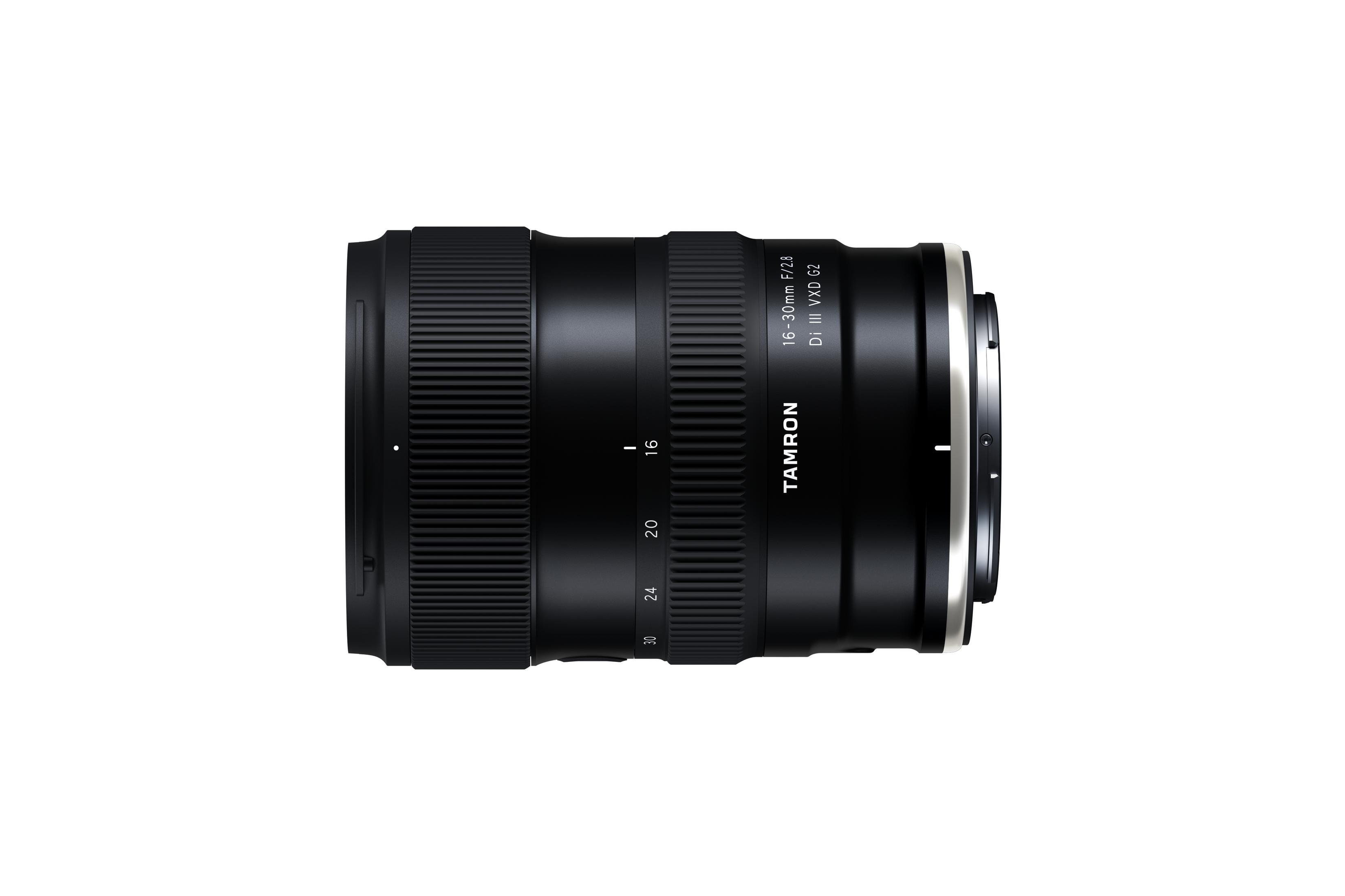 Tamron 16-30mm f/2.8 Di III VXD G2 Objektiv mit Fokusmarkierungen.