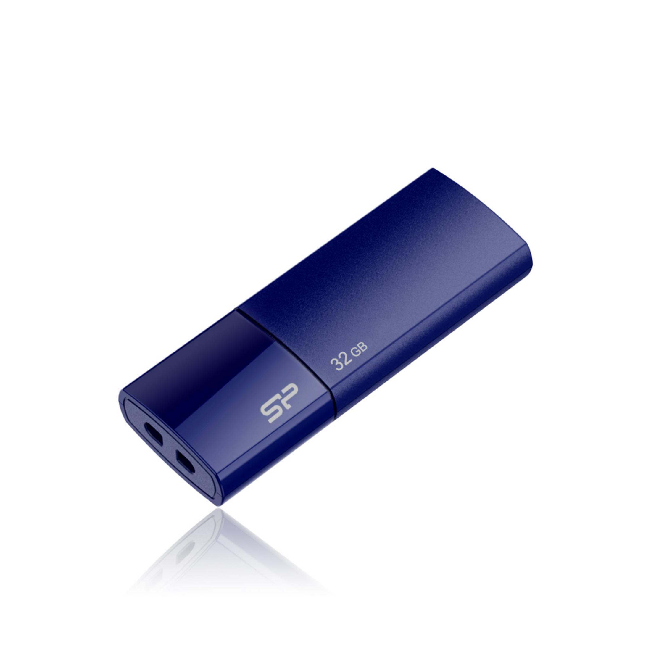 Unità USB blu scuro da 32 GB con logo SP.