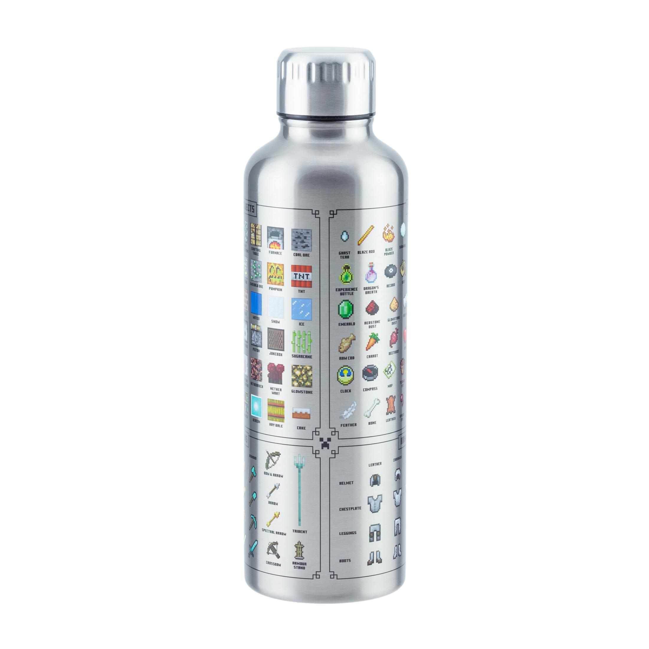 Botella  - Minecraft (500 ml) PALADONE PRODUCTS, Plata