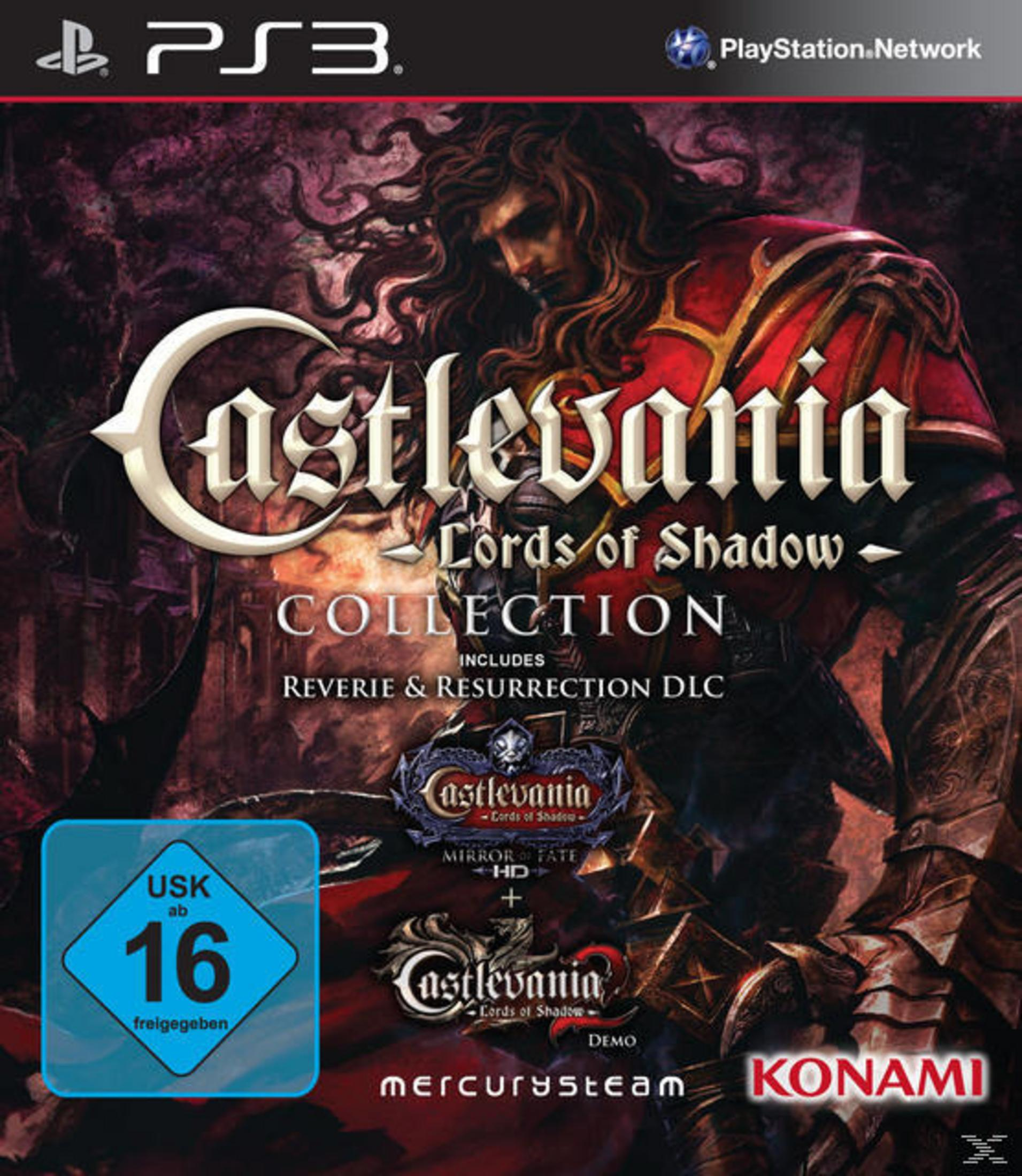 PS3 Spielcover: Castlevania Lords of Shadow Collection mit USK 16 Siegel.