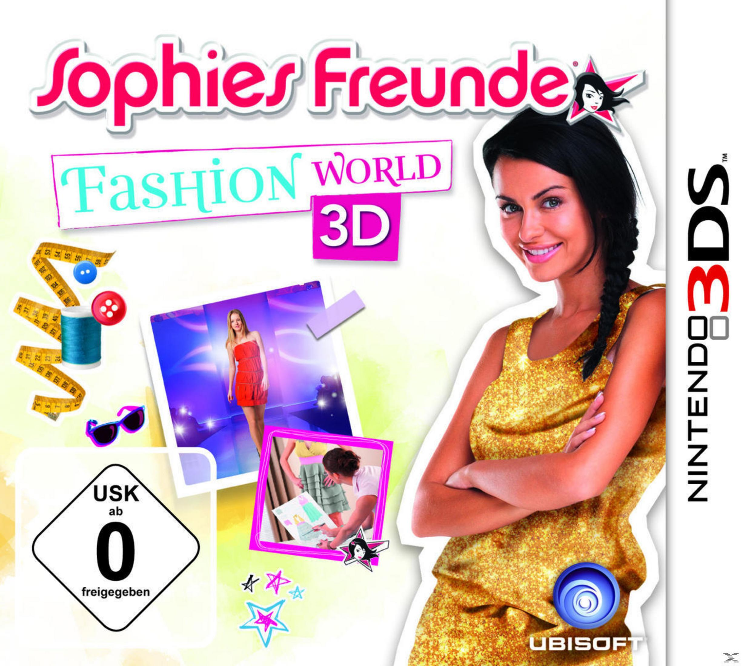 Spielcover: Junge Frau in Glitzerkleid, Mode-Accessoires, Nintendo 3DS-Logo.