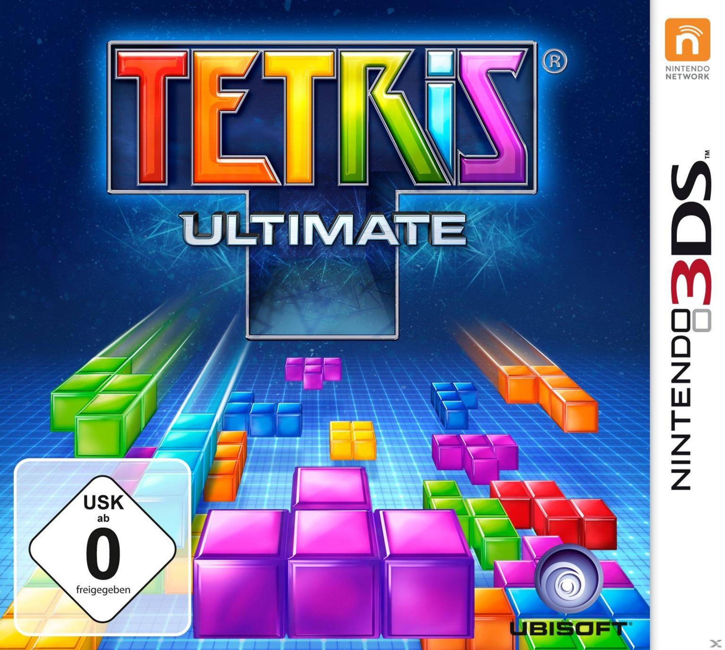 Tetris Ultimate Spielcover mit bunten Blöcken und Nintendo 3DS Logo.