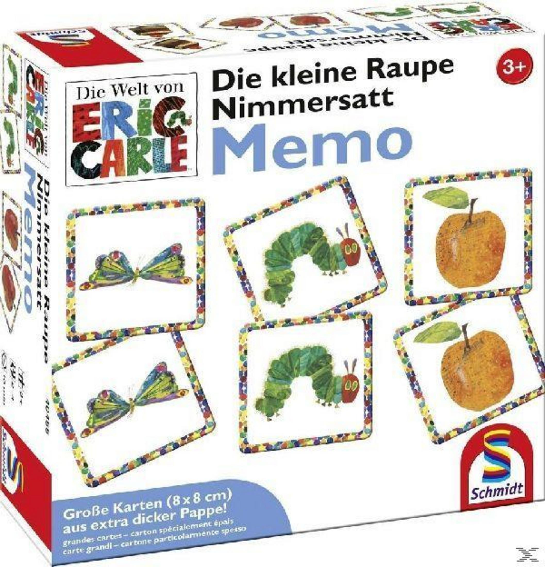 Die Welt von Eric Carle Memo Spiel mit Raupe & Apfel Motiven.
