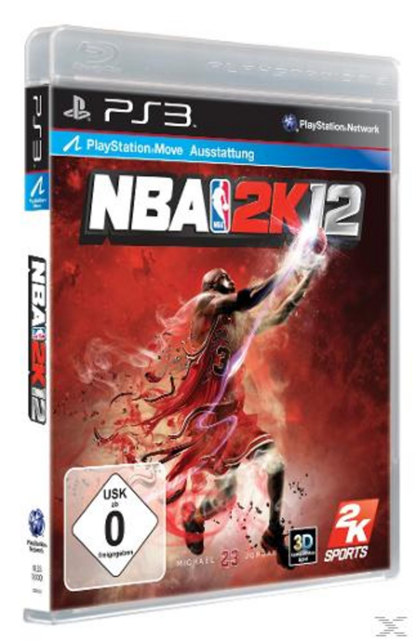 NBA 2K12 PS3 Spielverpackung mit Michael Jordan im Sprungwurf.