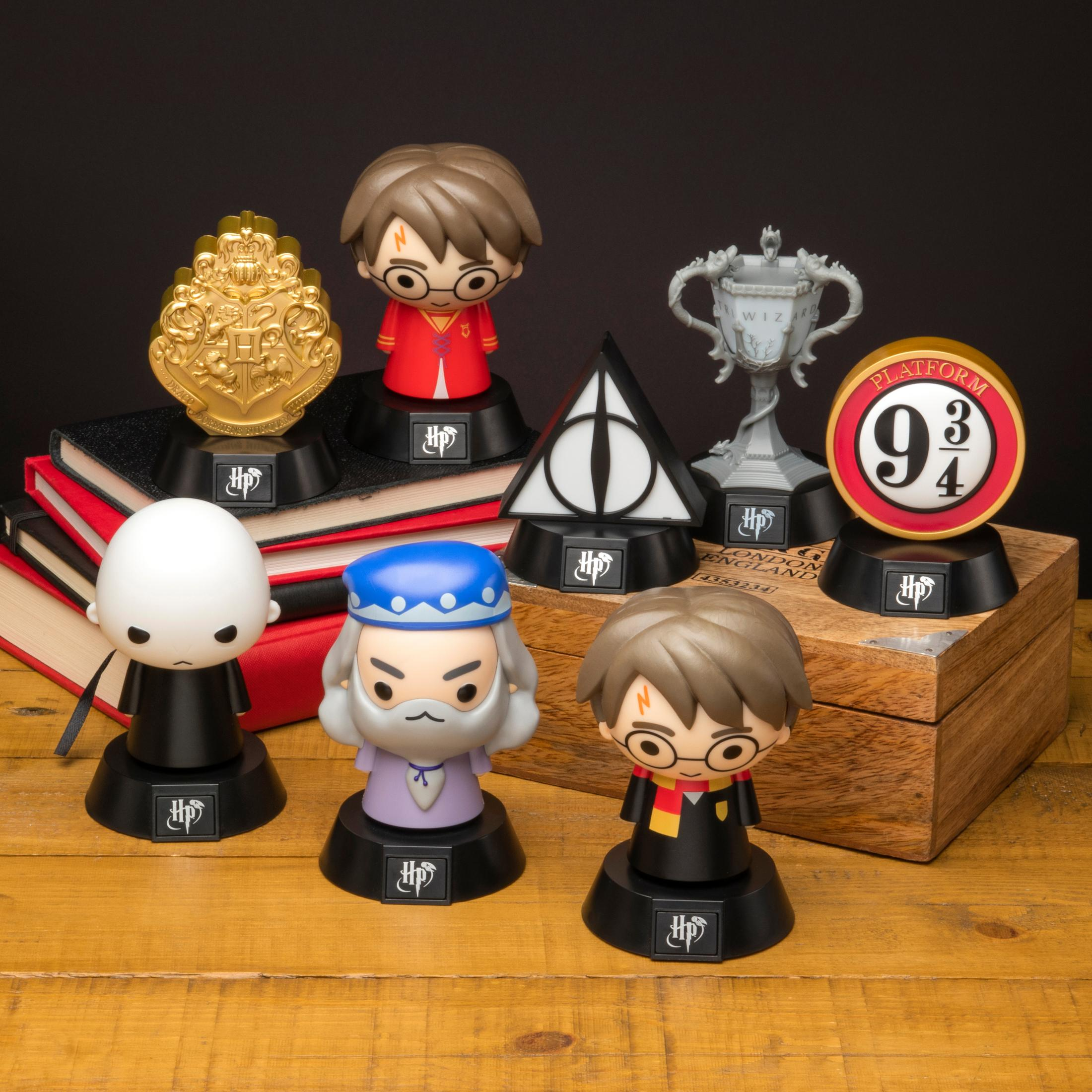 Harry Potter Figuren & Symbole: Voldemort, Dumbledore, Harry, Golden Snitch, Heiligtümer des Todes.