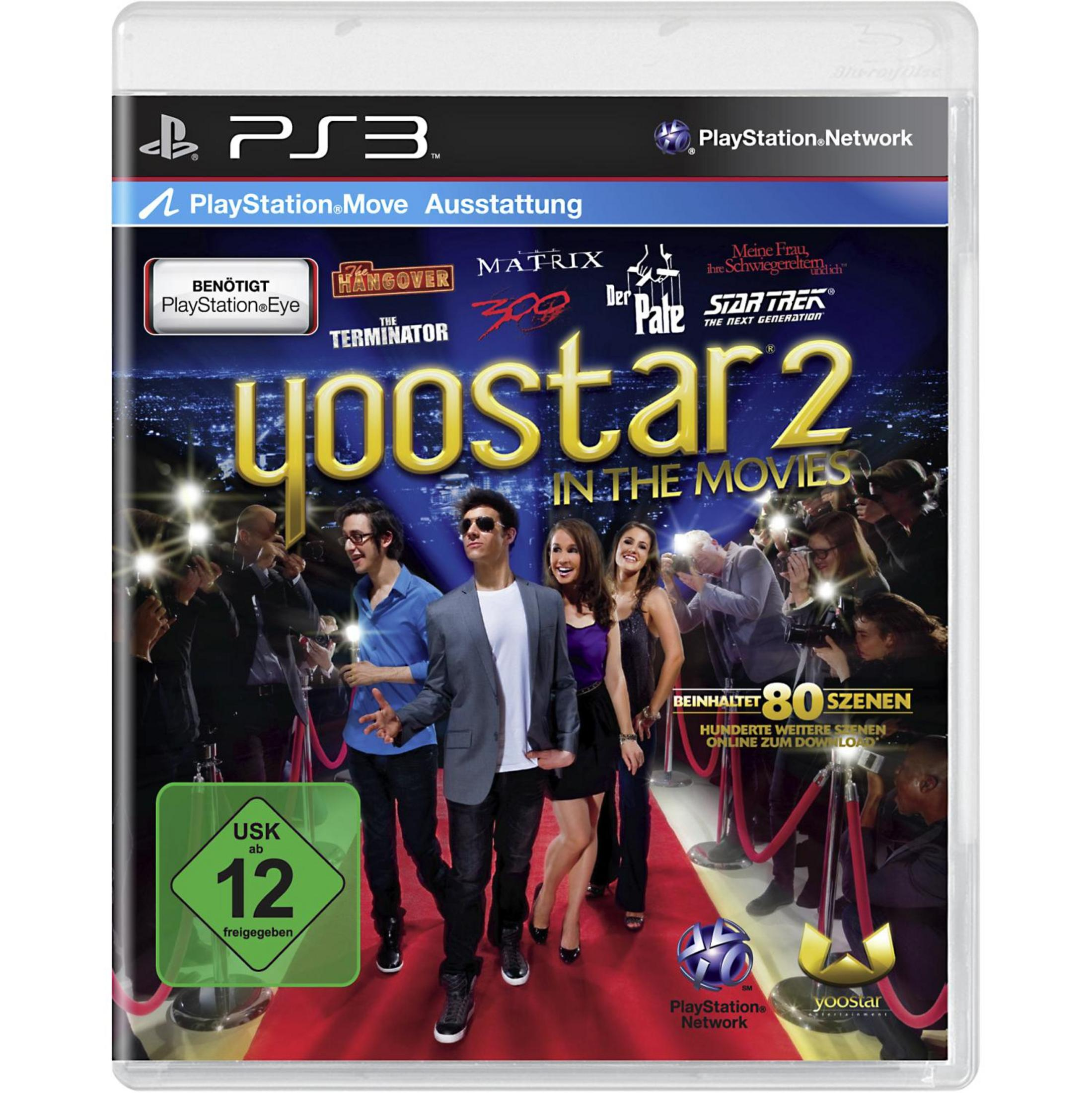 PlayStation 3 Spiel "Yoostar 2" mit Filmtrailern, rotem Teppich & Paparazzi.