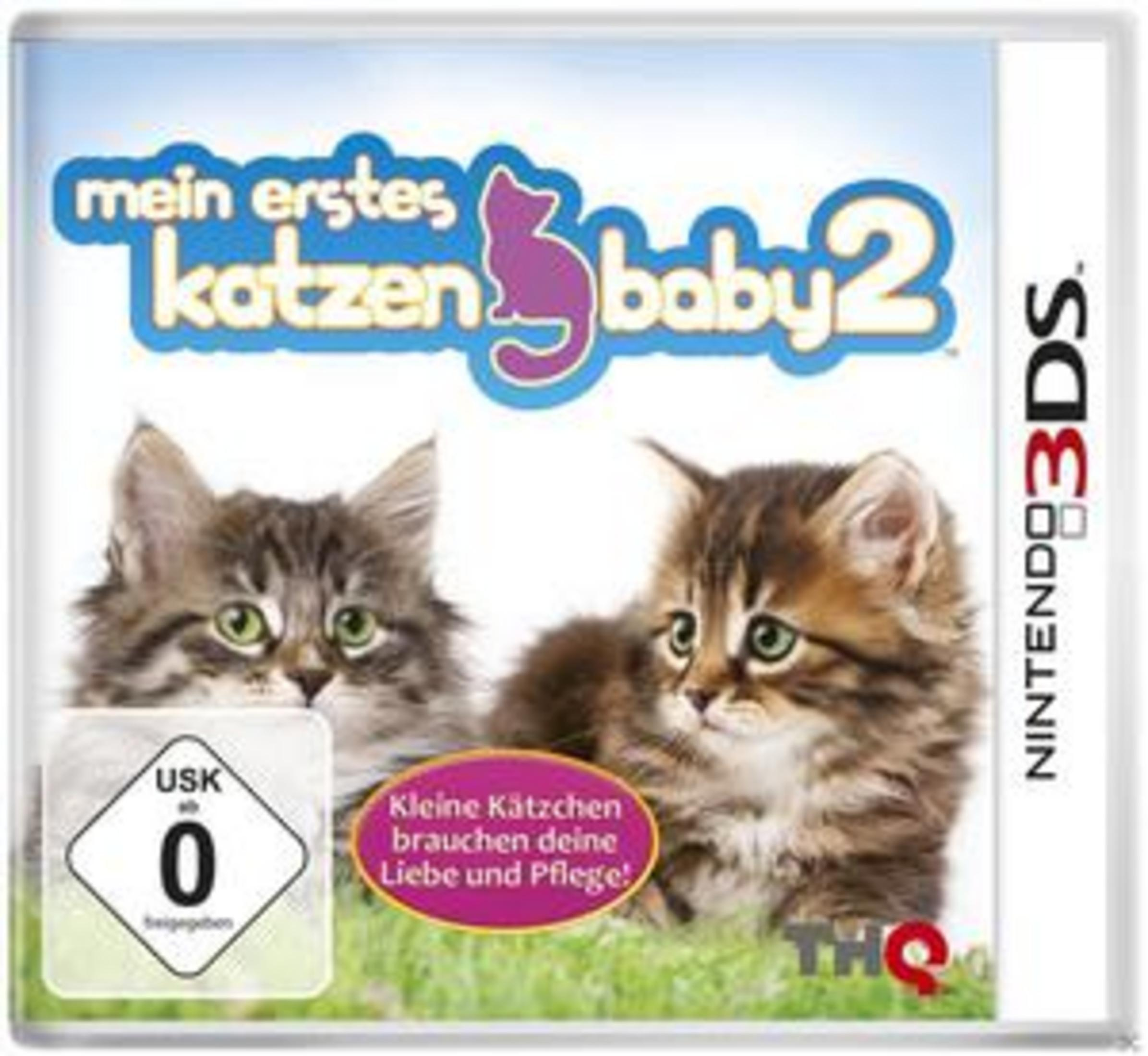 Due gattini sull'erba verde con il titolo del gioco 'Mein erstes Katzenbaby 2'.