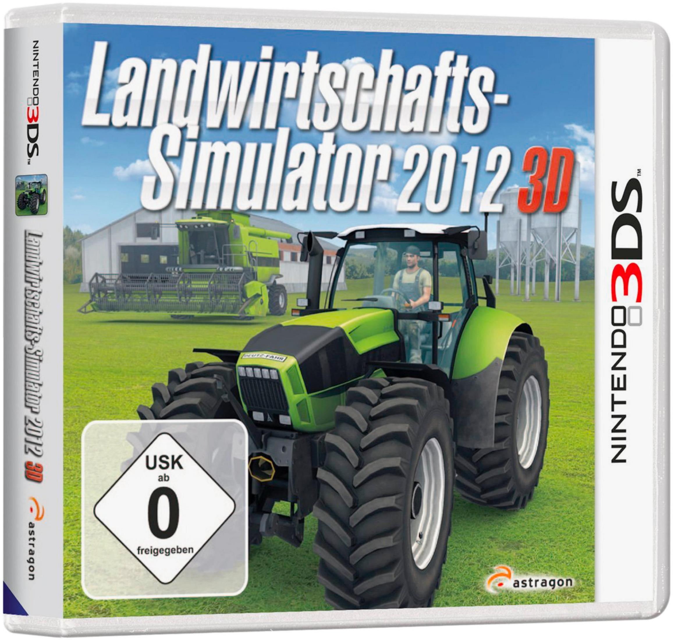 Ein grüner Traktor mit einem Fahrer und ein Mähdrescher auf einem Feld.