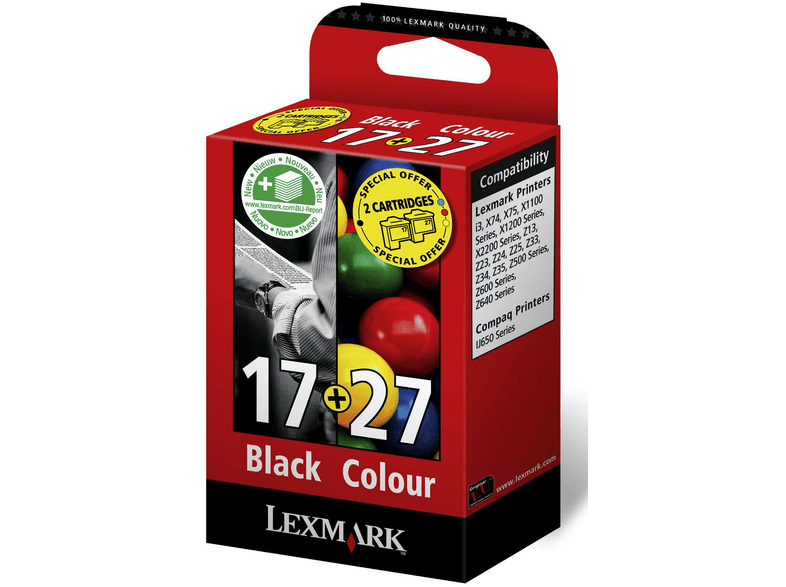 LEXMARK 80D2952 NR.17/27 COMBO Tintenpatrone mehrfarbig (0080D2952 ...