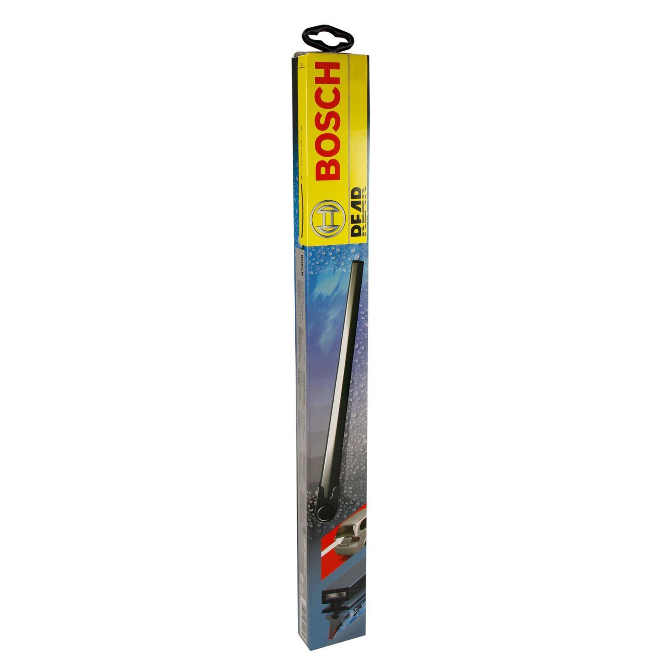 Bosch Scheibenwischer-Verpackung mit Produktbild und Markenschriftzug.