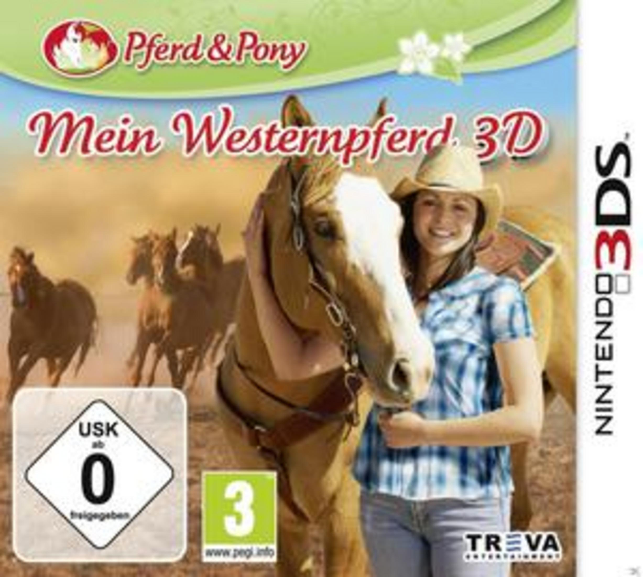 Ein Mädchen mit Cowboyhut und kariertem Hemd neben einem Pferd.