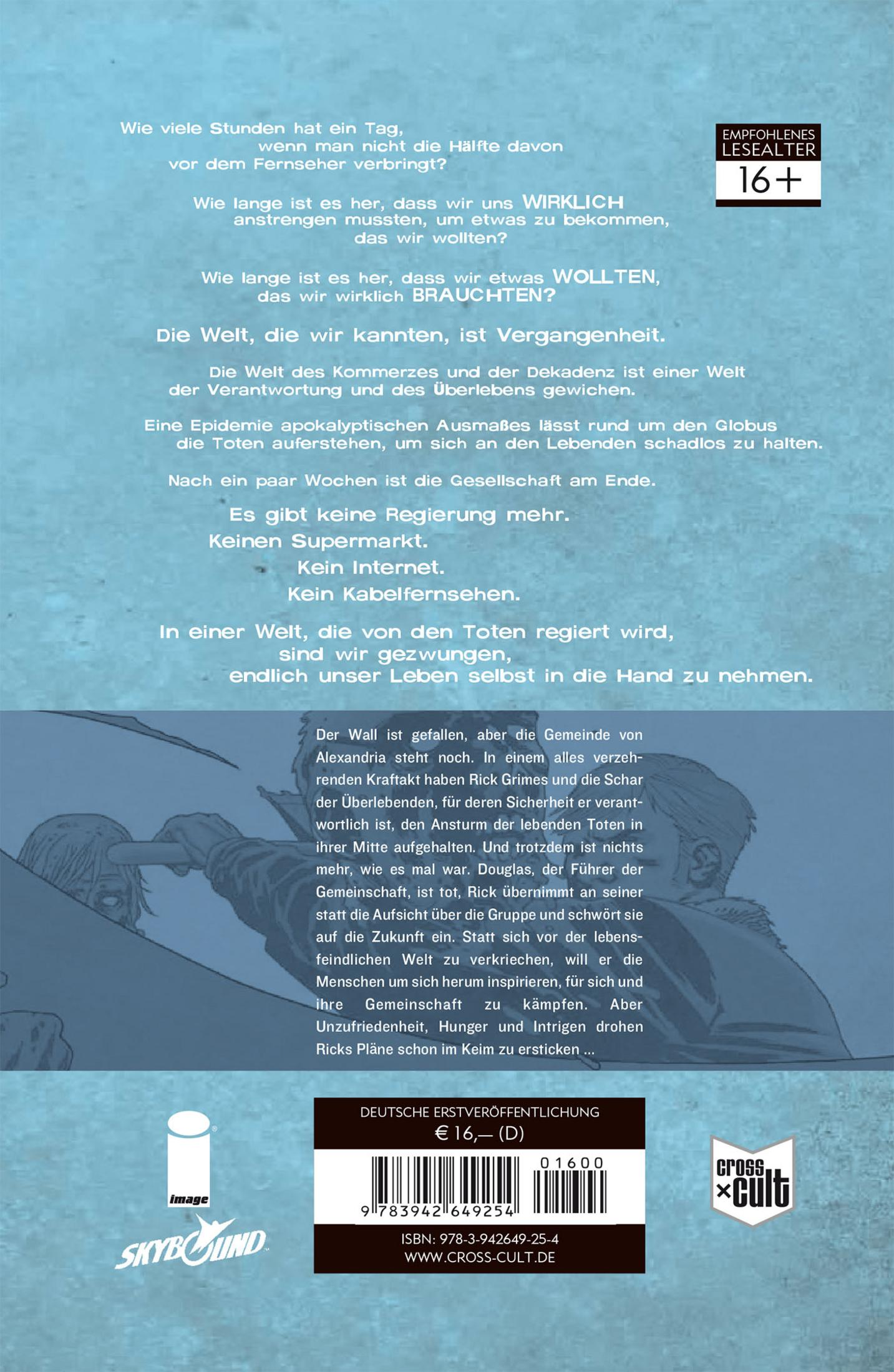 Couverture de livre avec texte sur un monde post-épidémie et illustration de bande dessinée.
