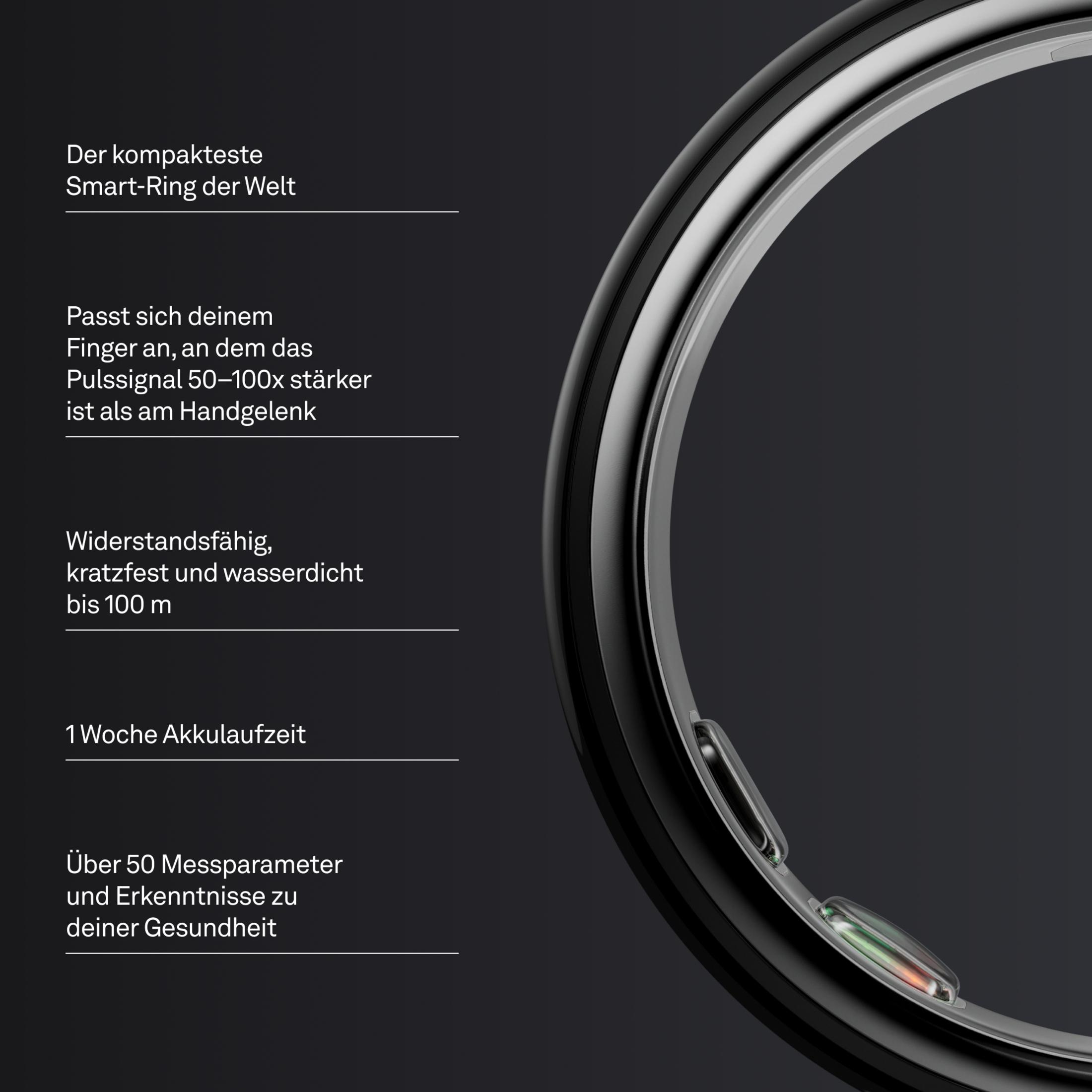 Ein kompakter Smart-Ring mit detaillierten Gesundheitsdaten und langer Akkulaufzeit.