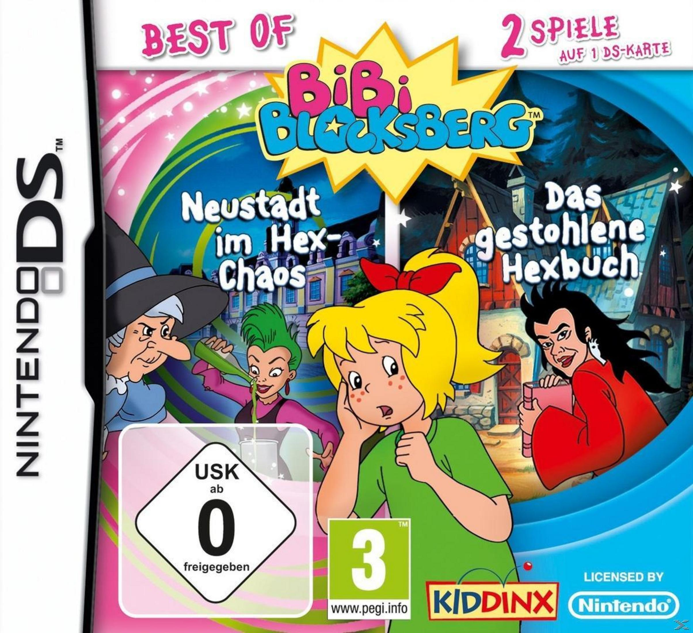 Comic-Cover: Bibi Blocksberg mit Hexen und Magie, Nintendo DS Spiel.