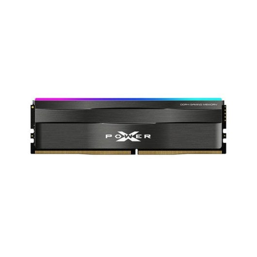 Czarny moduł RAM z podświetleniem RGB i logo „XPOWER”.