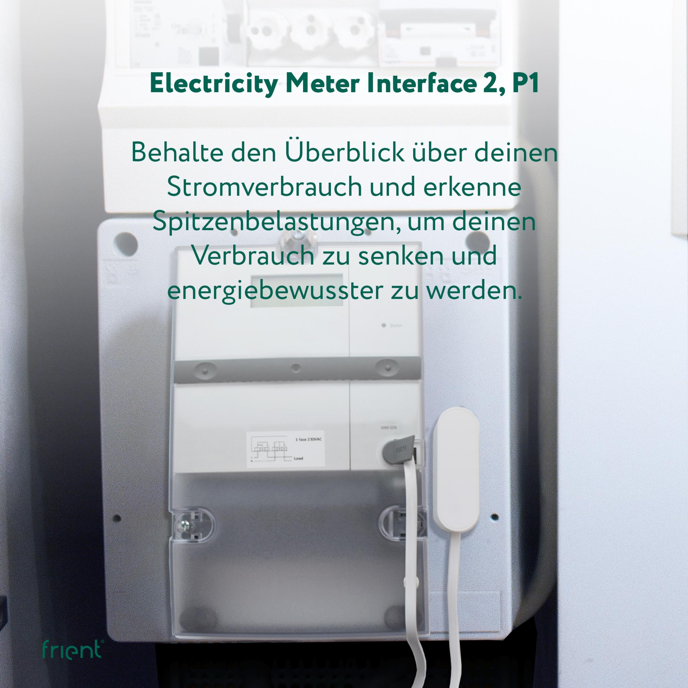 Stromzähler-Oberfläche mit deutschem Text zur Energieüberwachung.