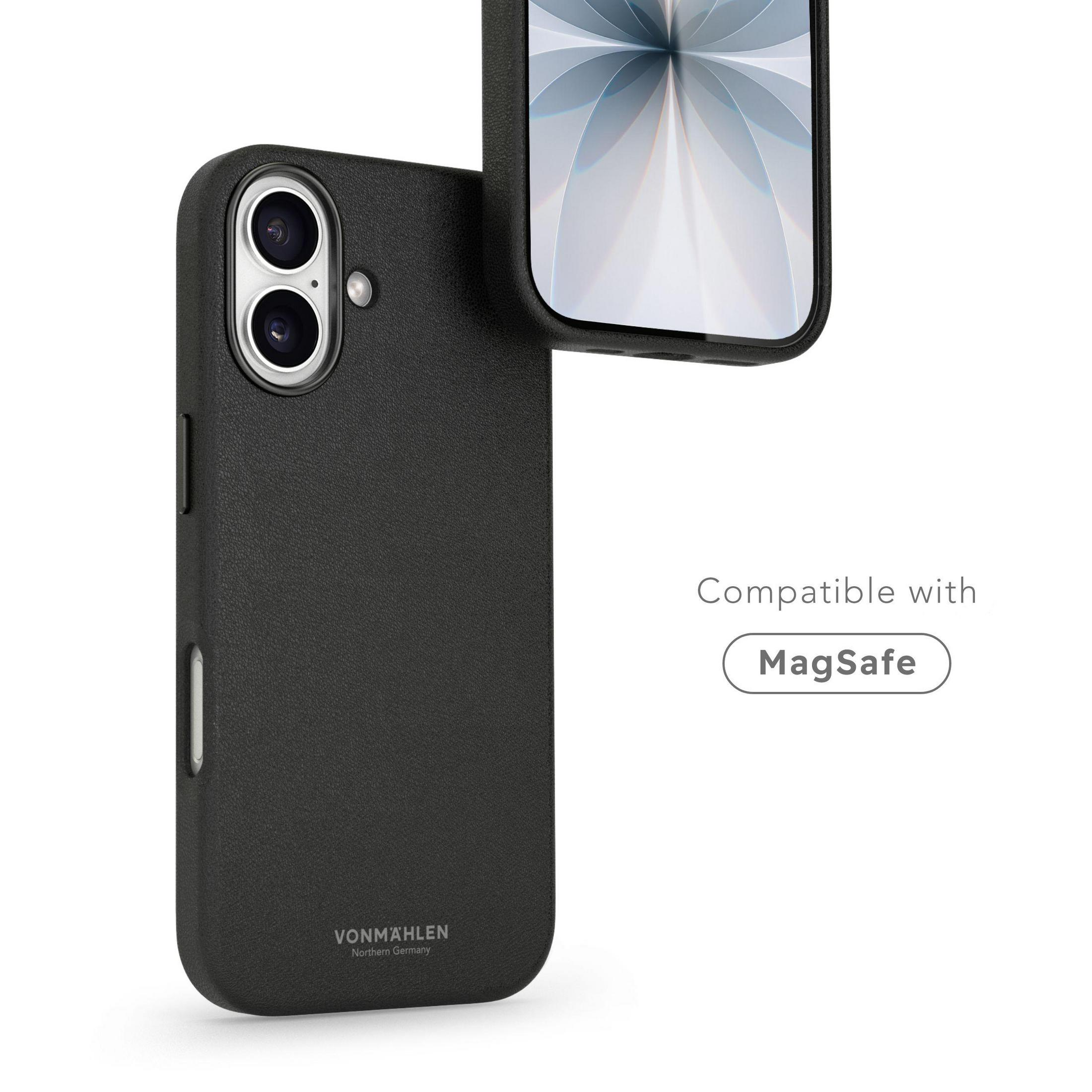 Schwarze Handyhülle mit MagSafe-Kompatibilität und Kameramodul.