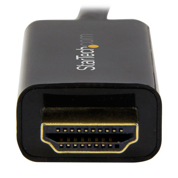 Adaptador HDMI negro con logo StarTech.com y pines visibles.