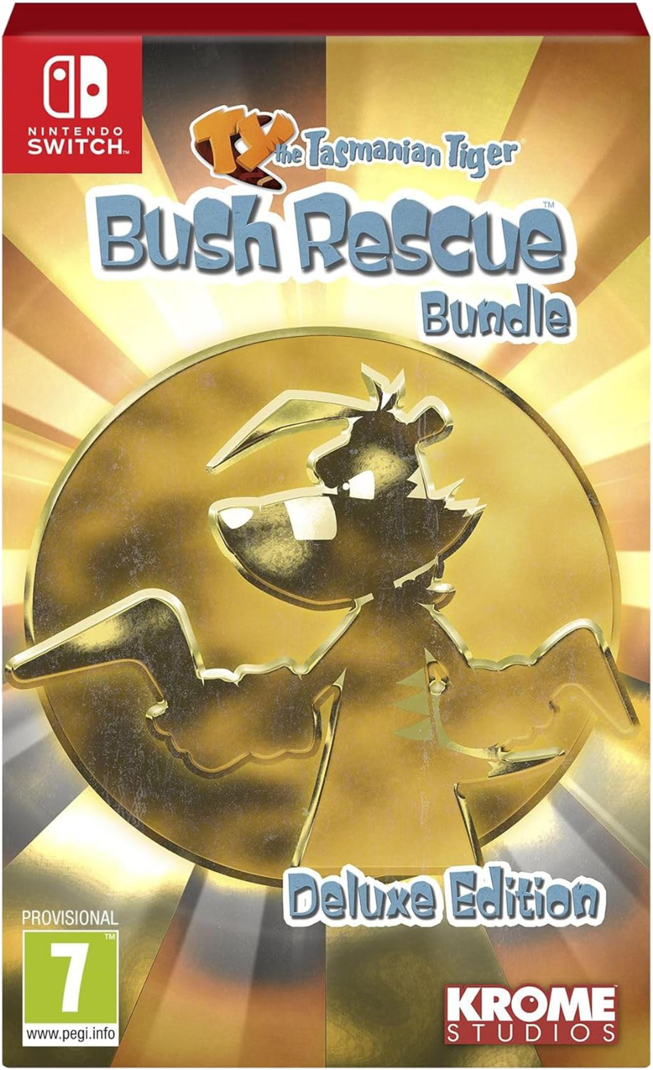 Gioco Nintendo Switch "The Tasmanian Tiger: Bush Rescue Bundle" Edizione Deluxe.