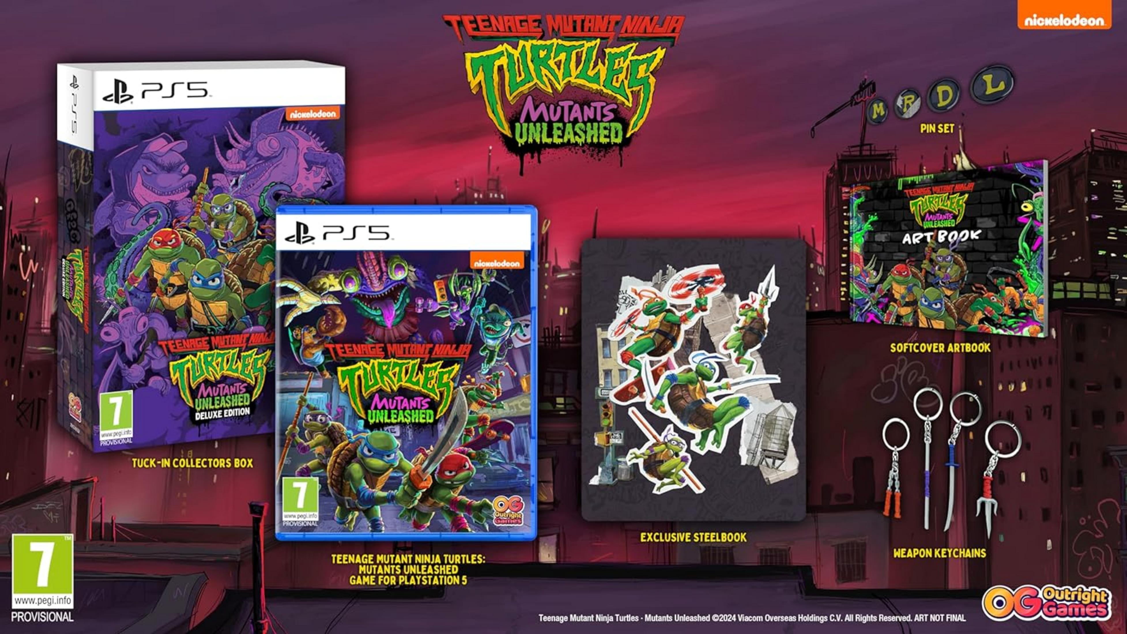 Gioco e oggetti da collezione Teenage Mutant Ninja Turtles Mutant Unleashed PS5.