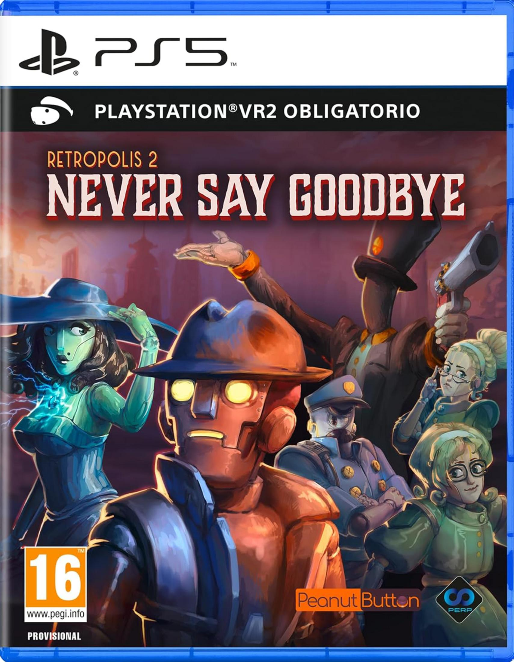 Copertina PS5: Robot in abiti anni '20, VR obbligatorio.