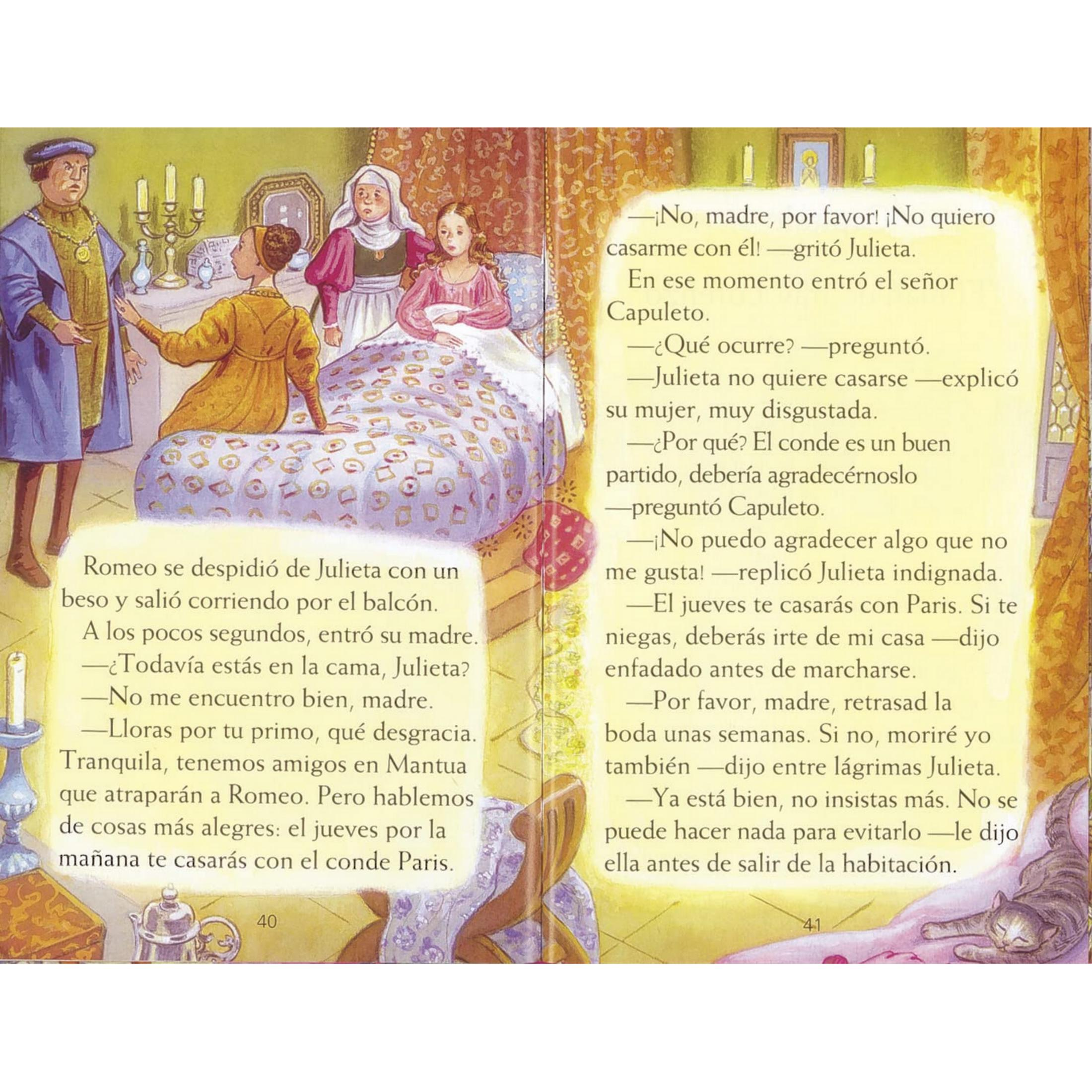 Escena en un dormitorio con personas y texto.