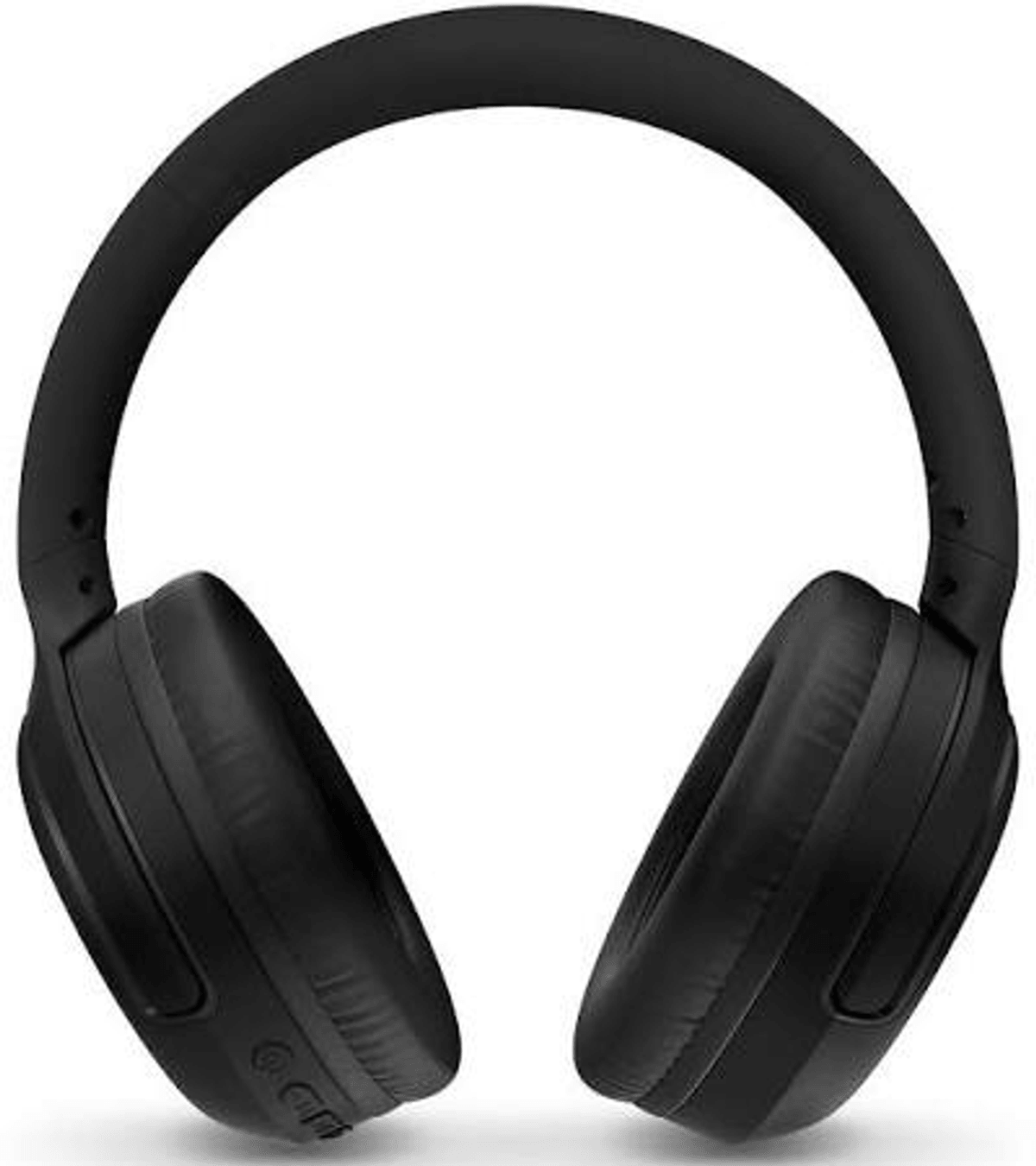 Cuffie over-ear nere con padiglioni imbottiti e archetto imbottito.