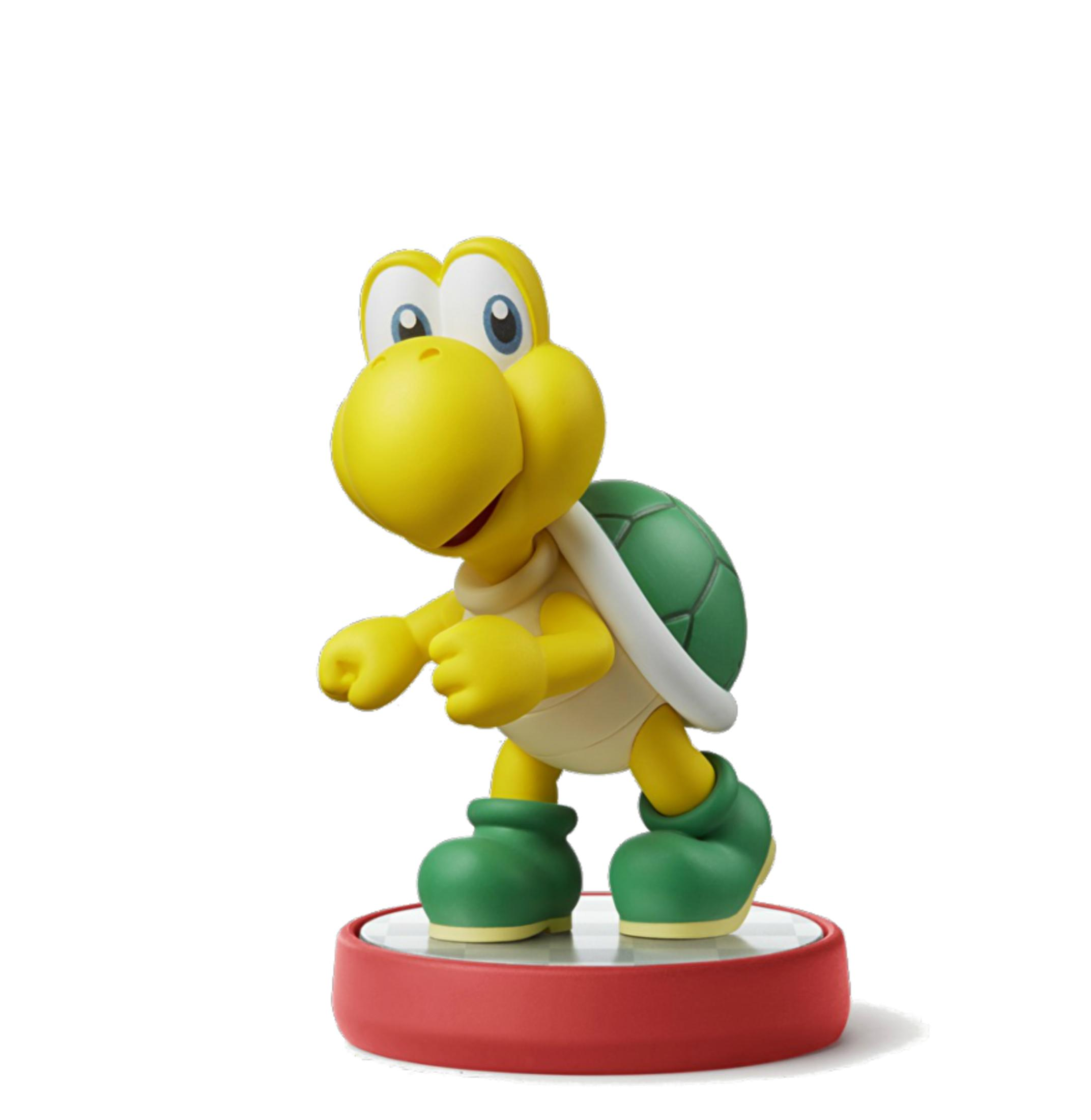 Figurine de tortue jaune avec carapace et bottes vertes.