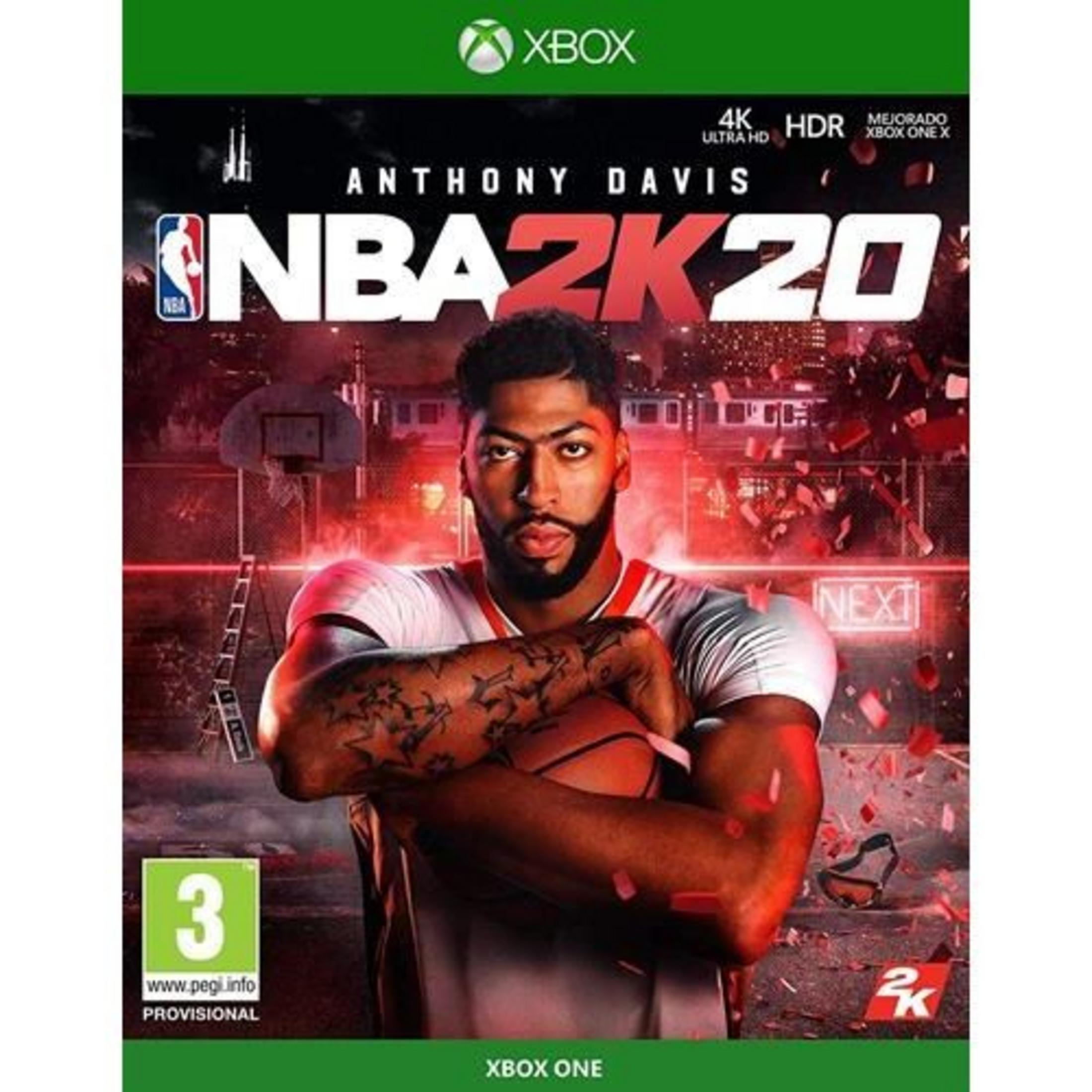 Portada NBA 2K20 con Anthony Davis, baloncesto, Xbox. 4K HDR.