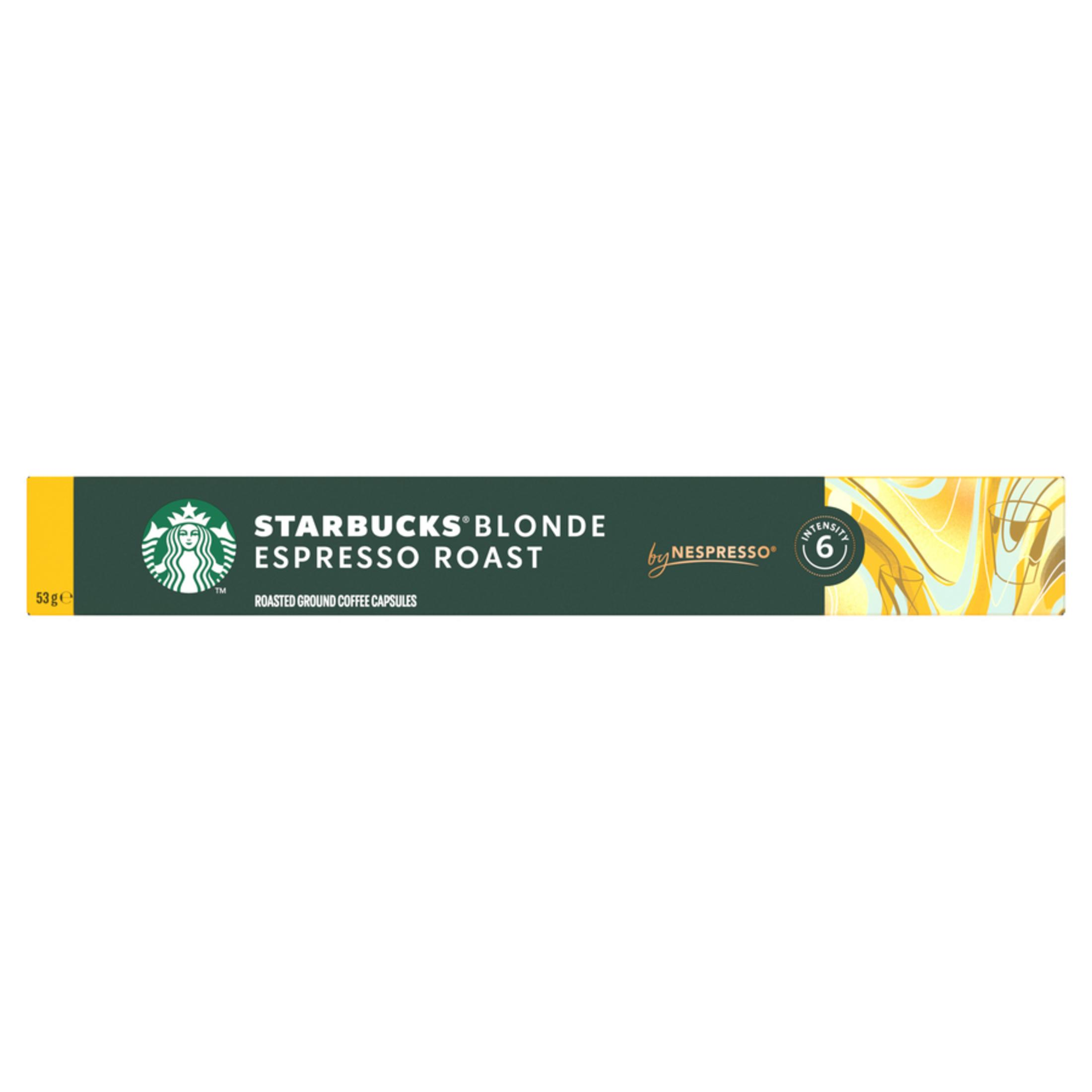 Capsule caffè Starbucks Blonde Espresso Roast, intensità 6 by Nespresso.