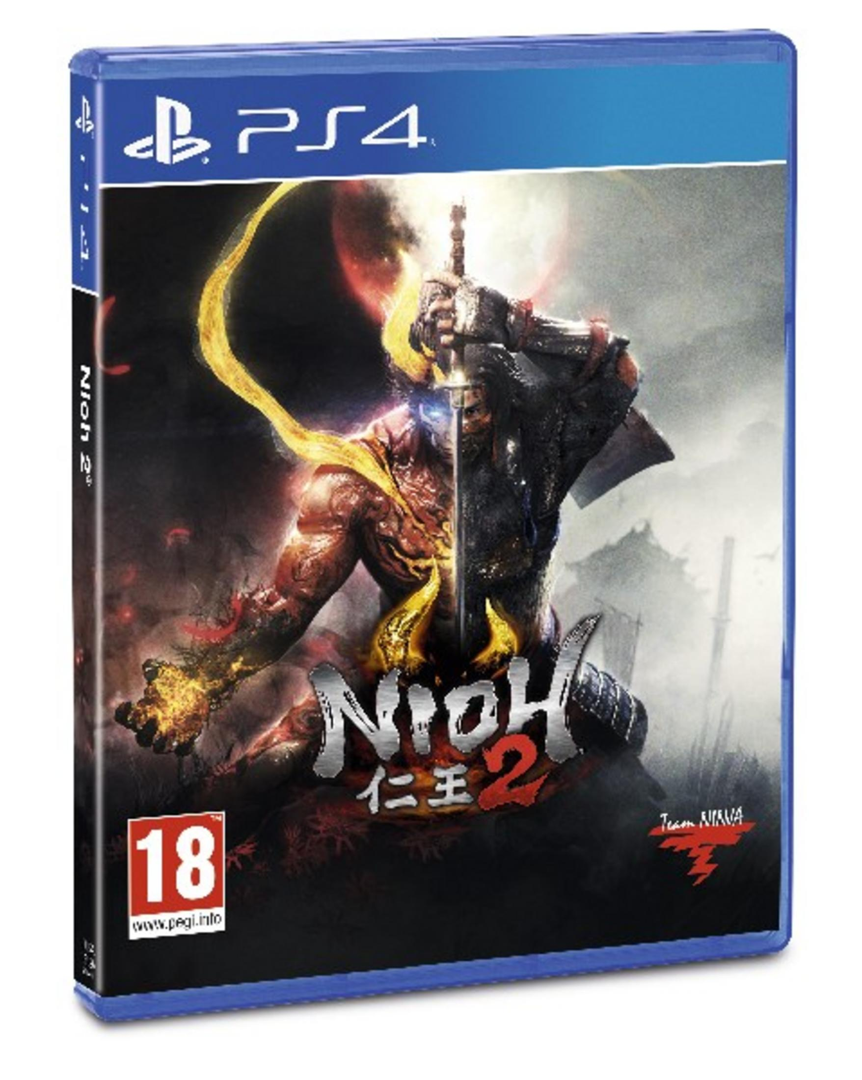 Custodia del gioco PS4 Nioh 2 con guerriero demone e classificazione 18.