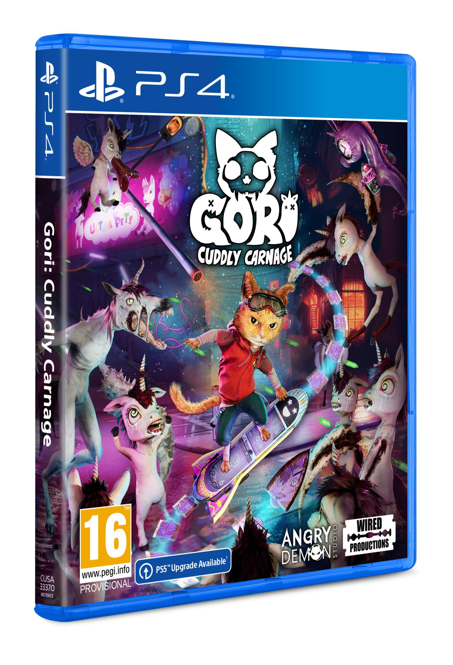 Copertina gioco PS4: Un gatto su hoverboard insegue creature simili a unicorni.