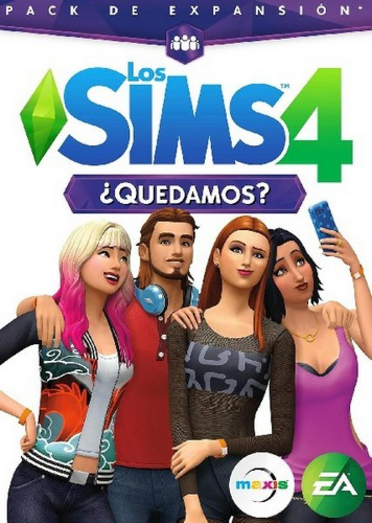 Portada del pack de expansión Los Sims 4 con cuatro personajes diversos.