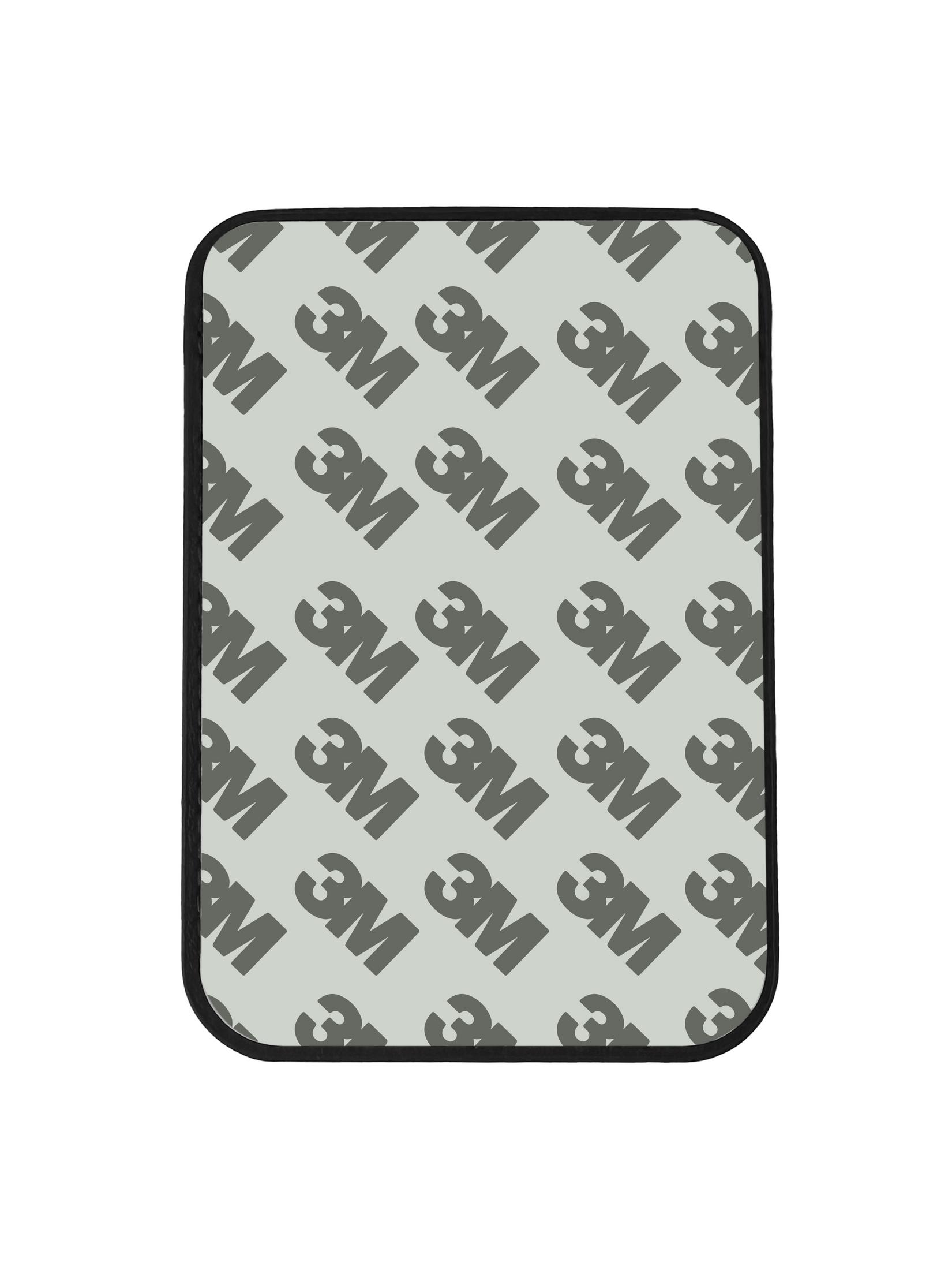 Fondo gris con logo 3M repetido y borde negro.